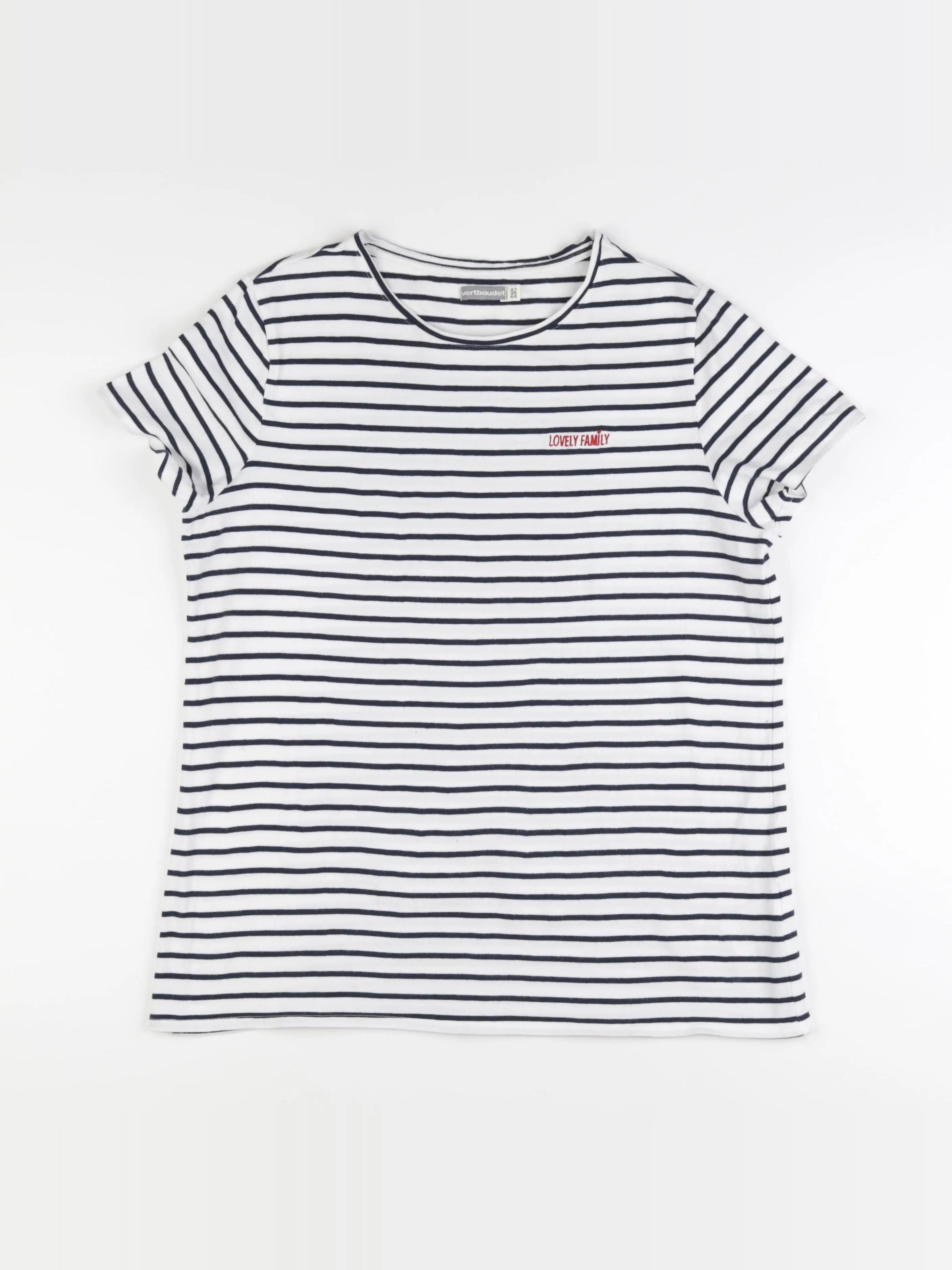 Vertbaudet - tee-shirt grossesse blanc, bleu - 42 à 44