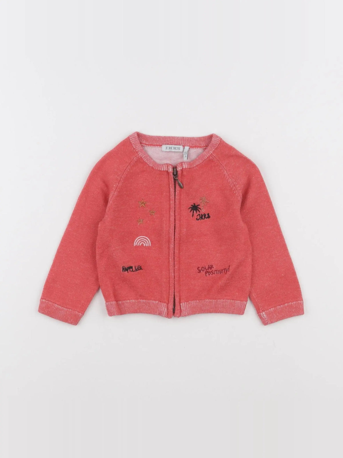 IKKS - gilet rouge - 12 mois