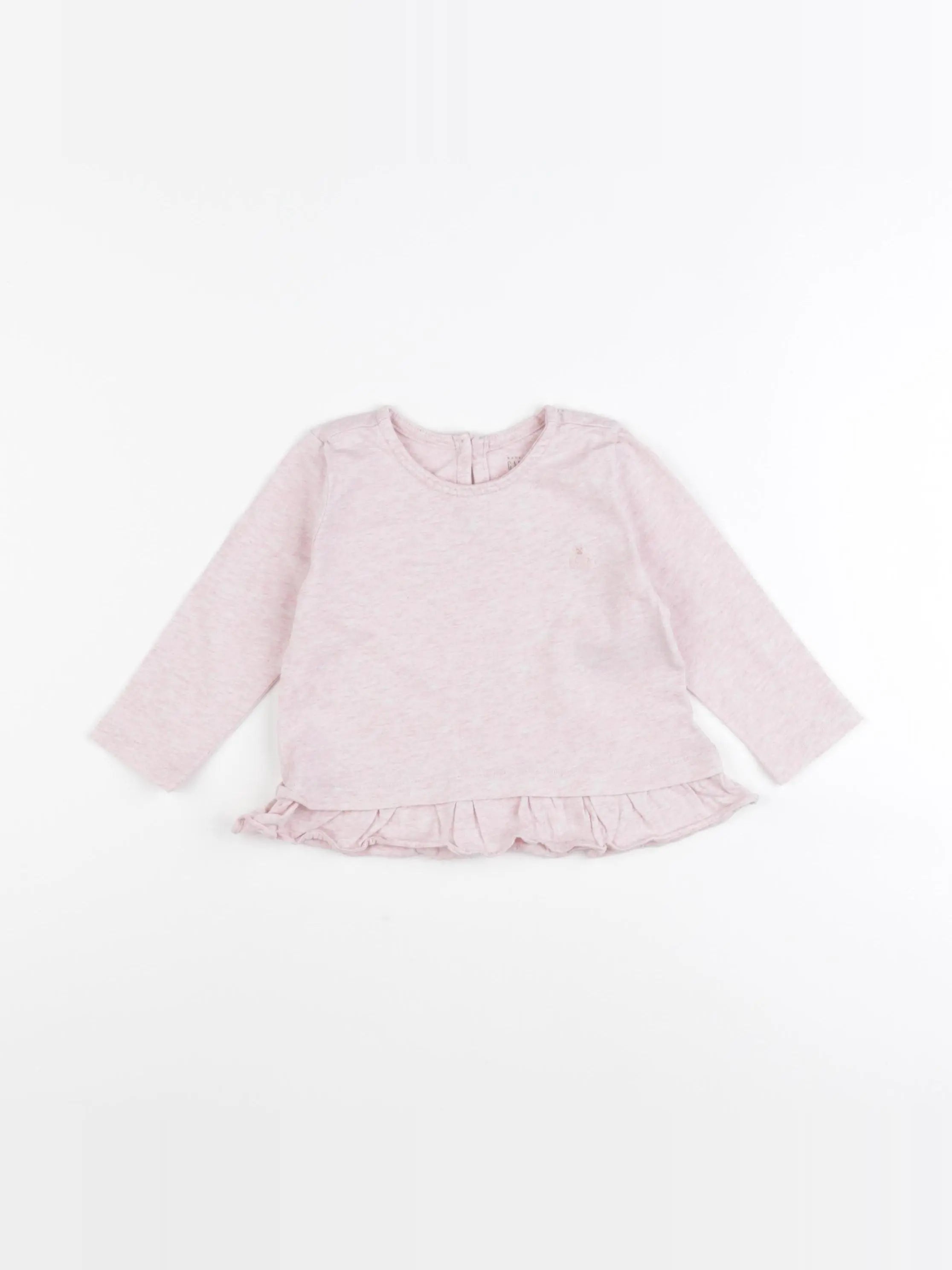 GAP - tee-shirt rose - 6/12 mois