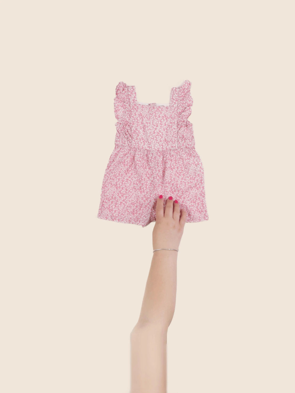 Monoprix - combinaison rose - 6 mois