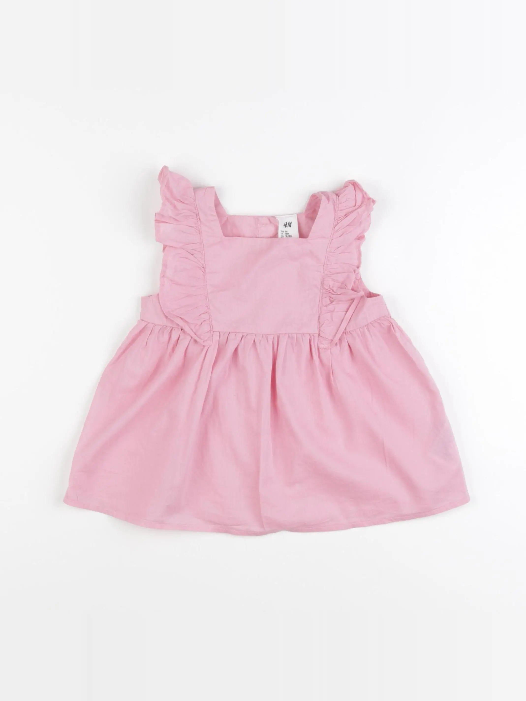 H&M - robe rose - 12/18 mois