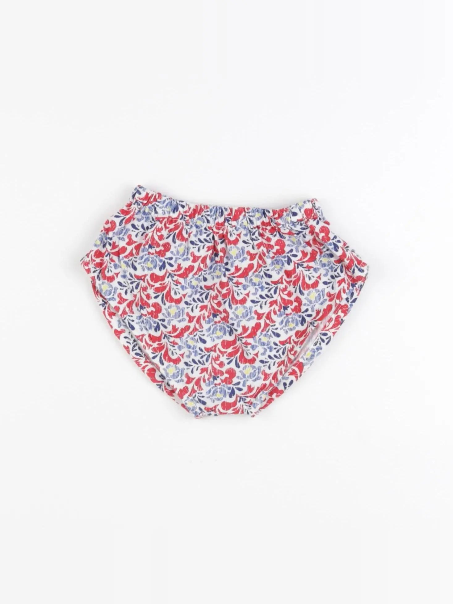 Gocco - bloomer bleu, rouge - 6/9 mois