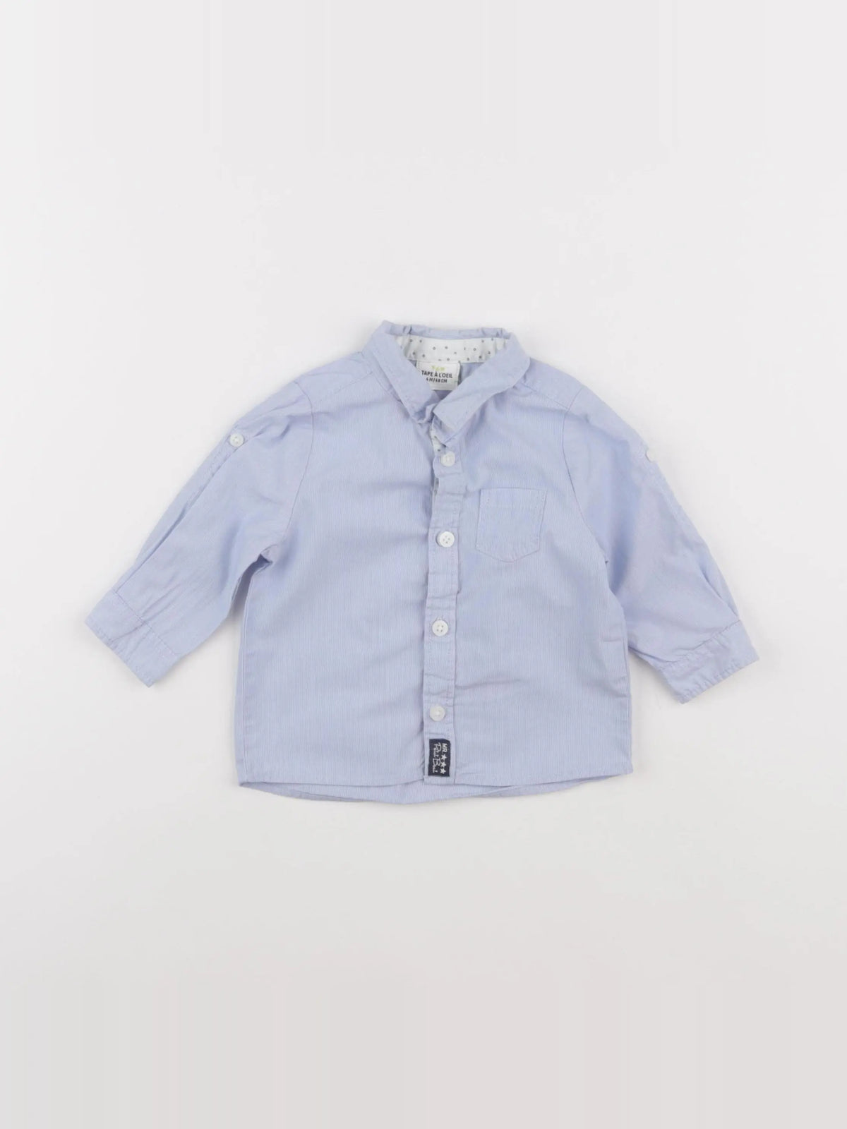 Tape à l'oeil - chemise bleu - 6 mois