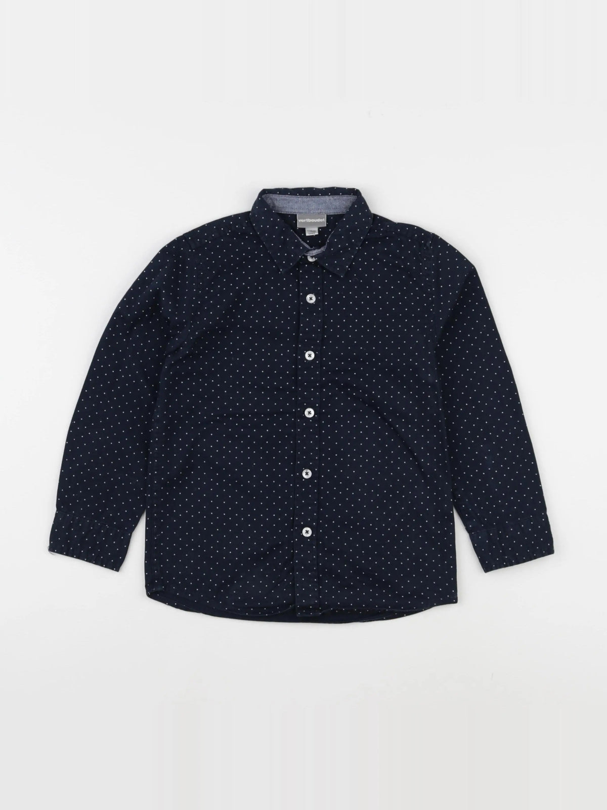 Vertbaudet - chemise bleu - 6 ans