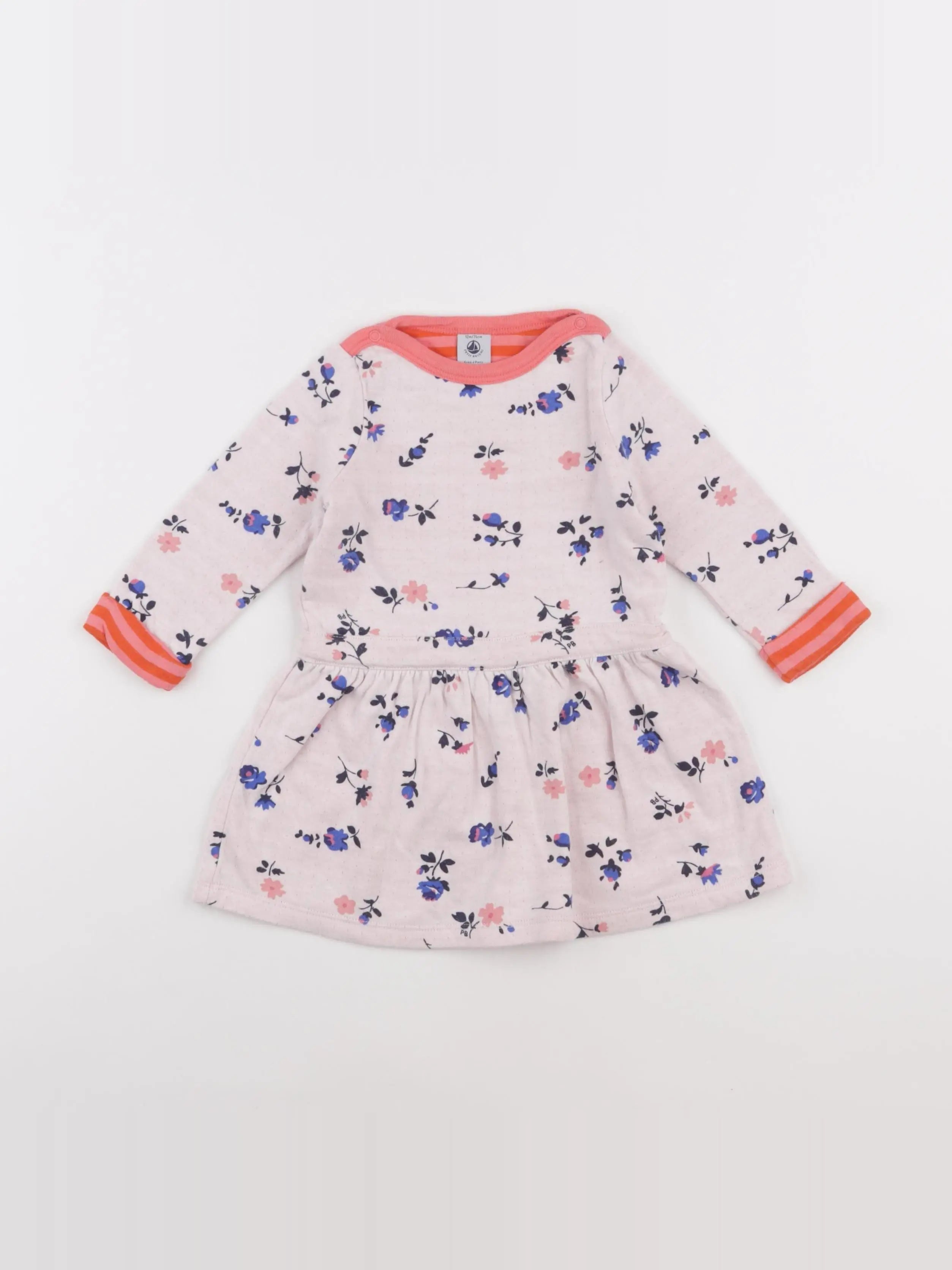 Petit Bateau - robe rose - 12 mois