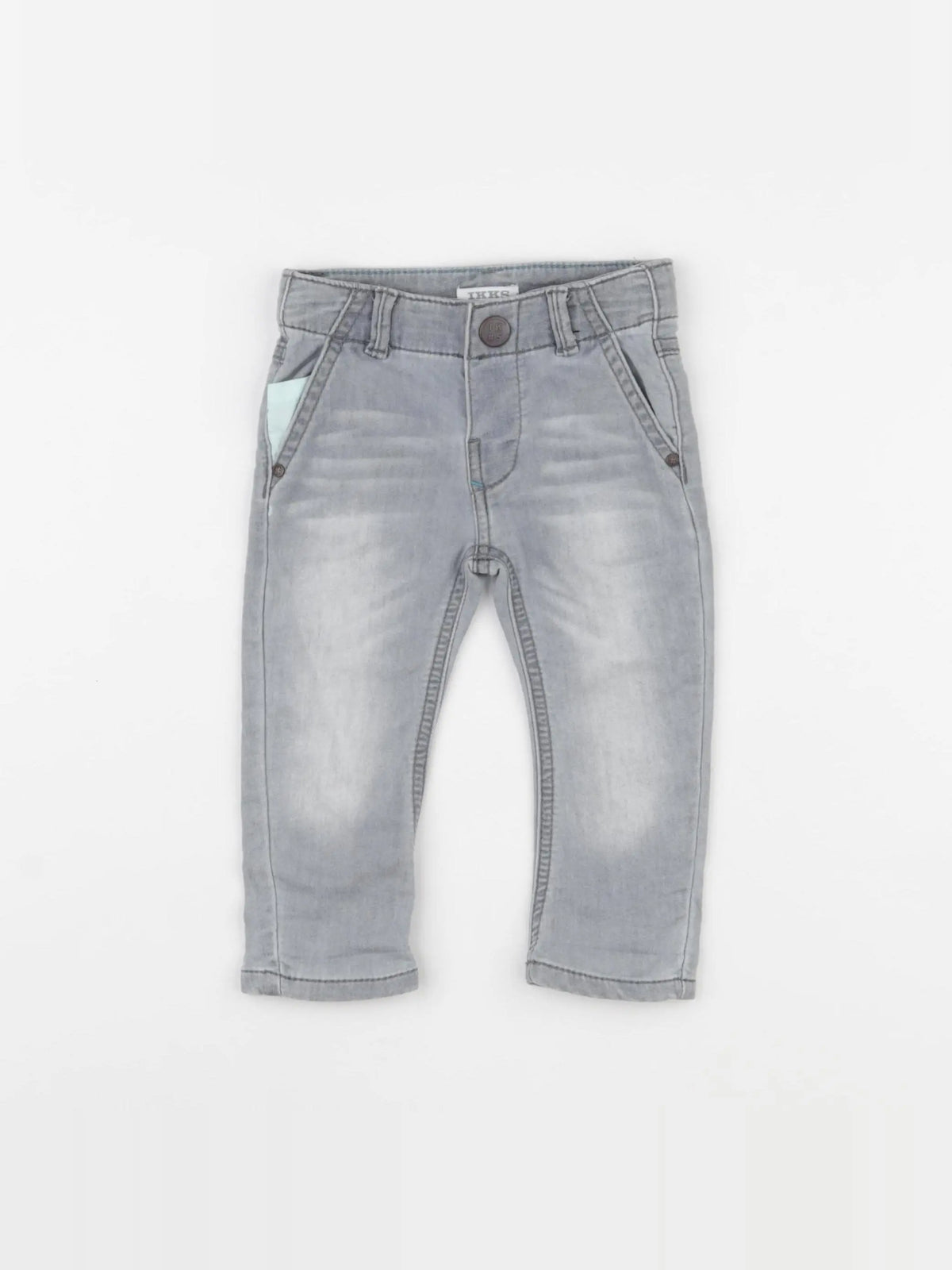 IKKS - jean gris - 6 mois