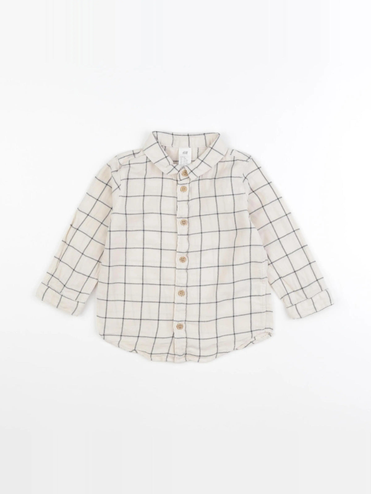 H&M - chemise beige - 12/18 mois