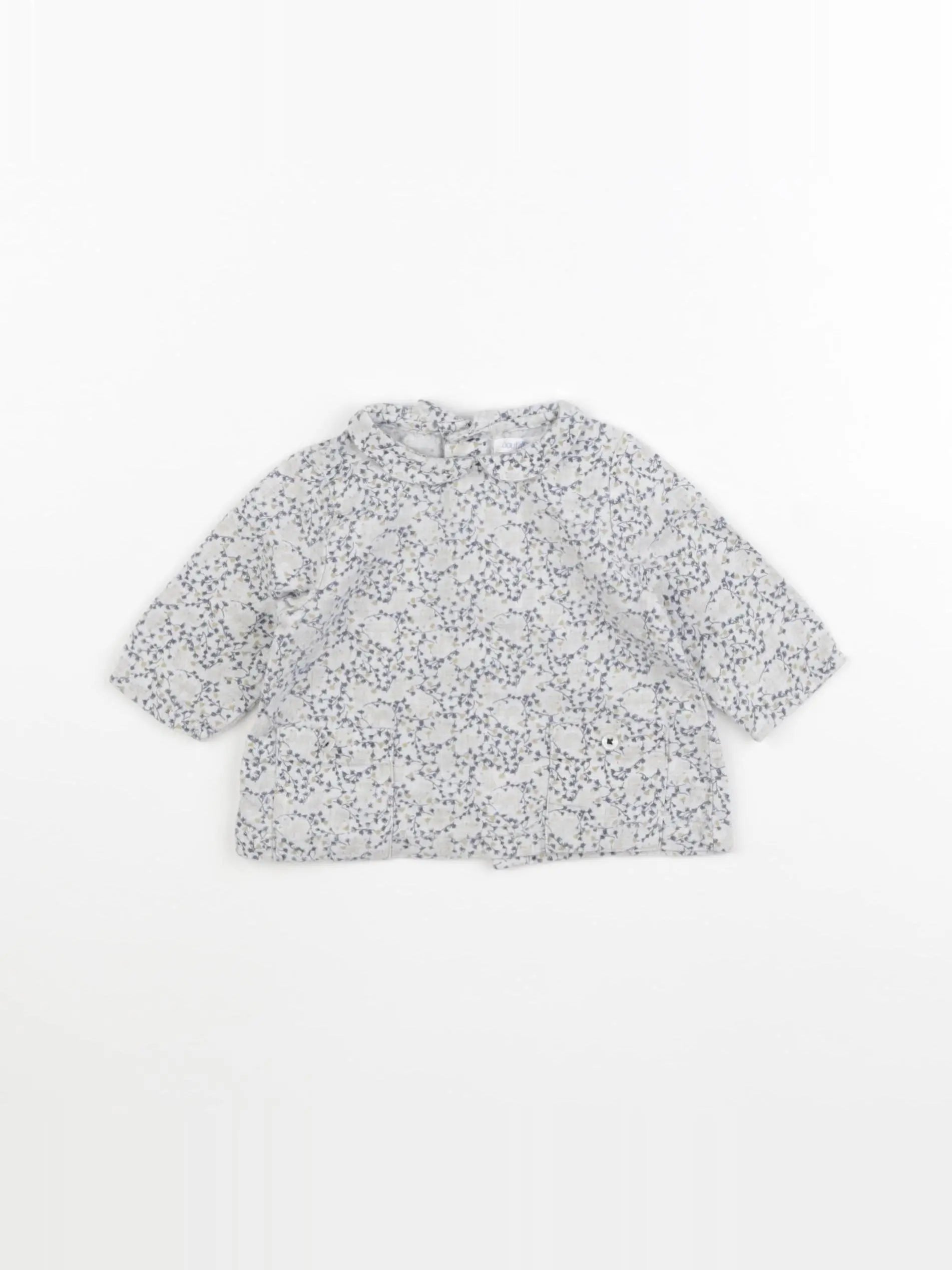 Boutchou - blouse gris - 3 mois