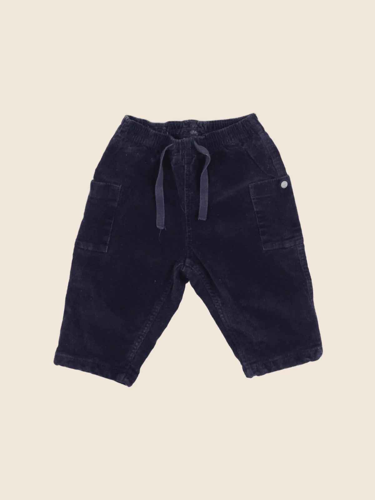 Petit Bateau - pantalon bleu - 6 mois