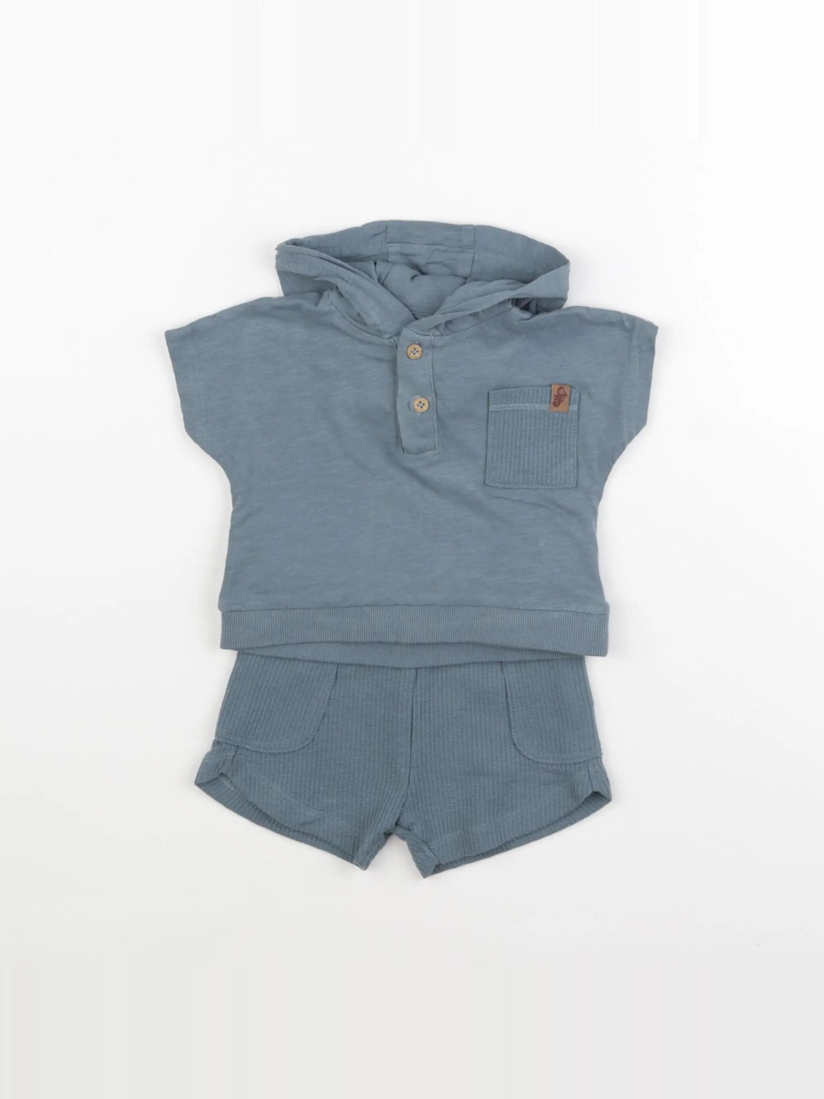 Vertbaudet - ensemble bleu - 6 mois