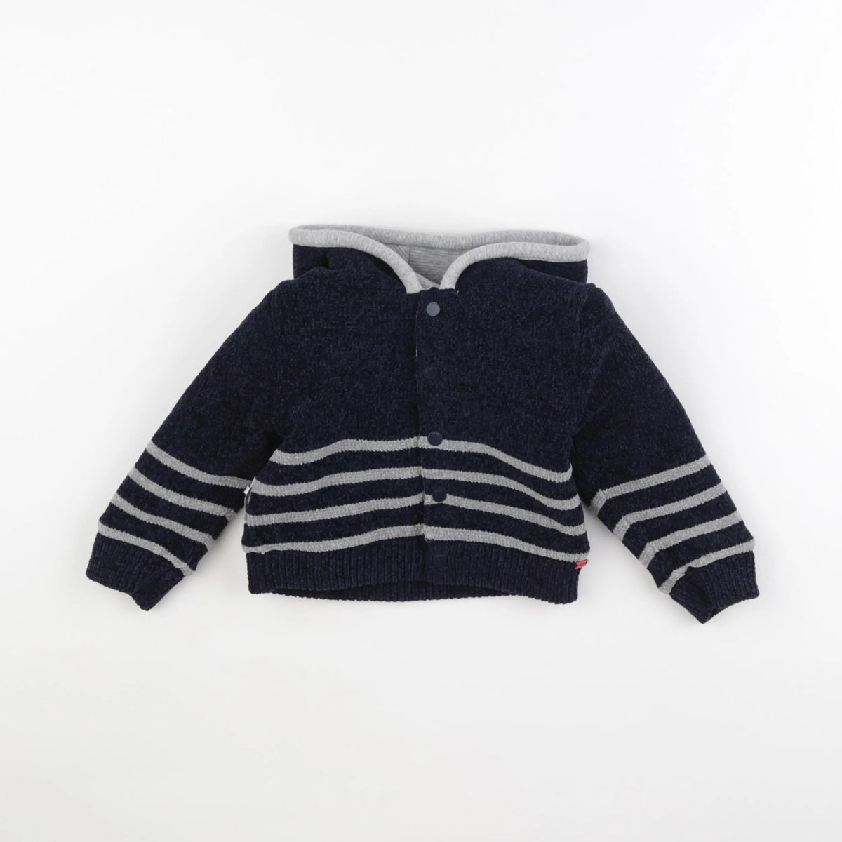 IKKS - veste réversible gris - 18 mois