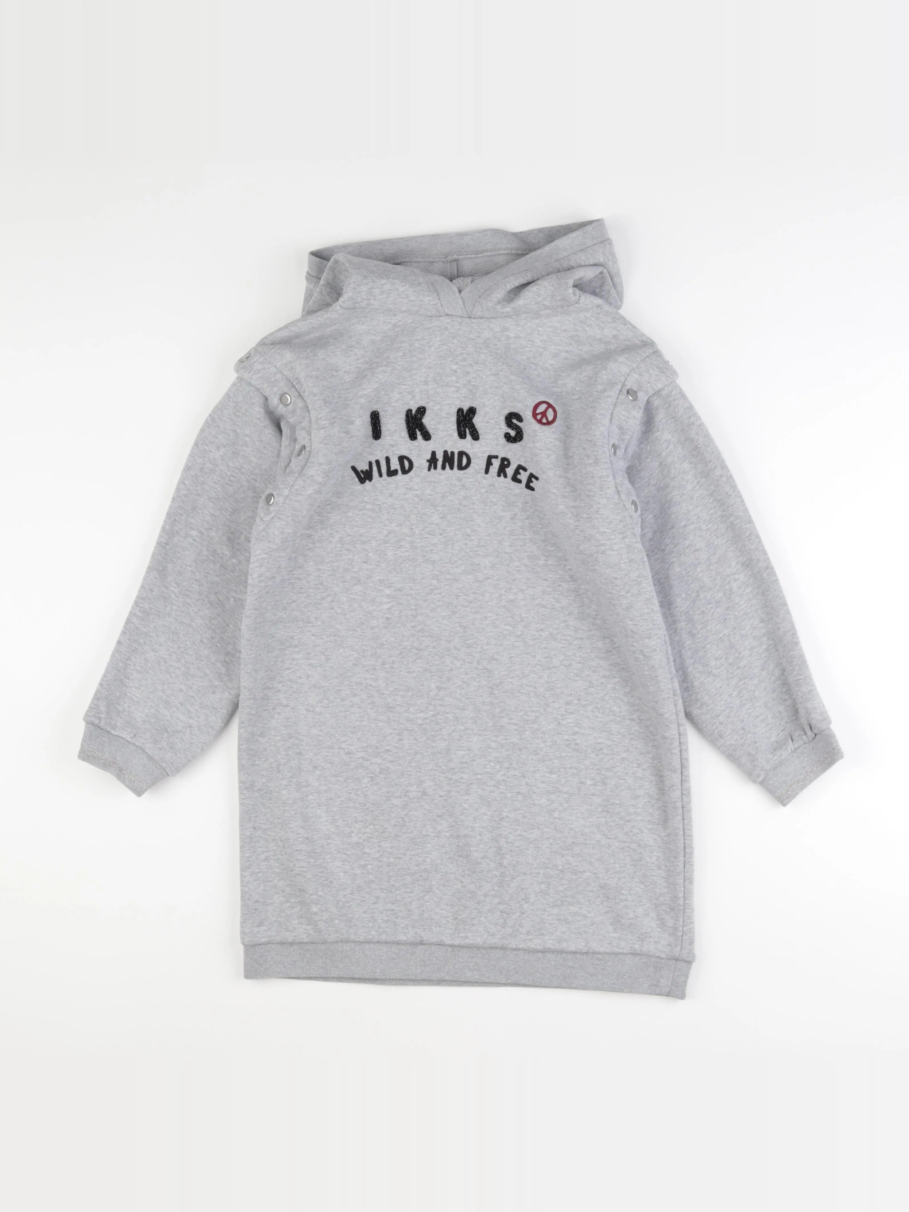 IKKS - robe gris - 10 ans