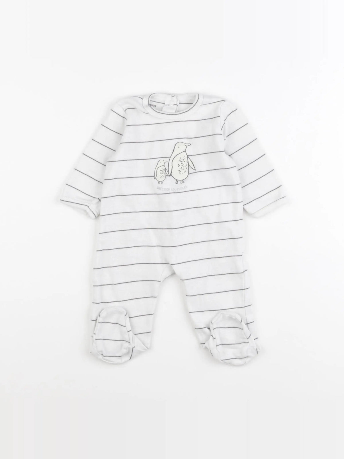 Vertbaudet - pyjama coton blanc - 6 mois