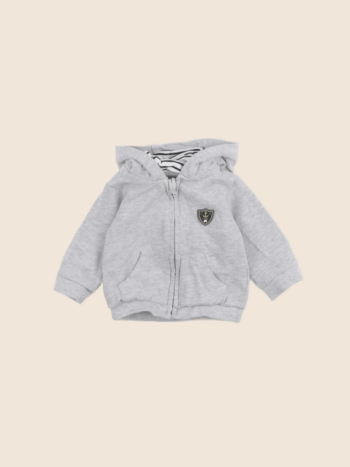 Vertbaudet - sweat gris - 3 mois