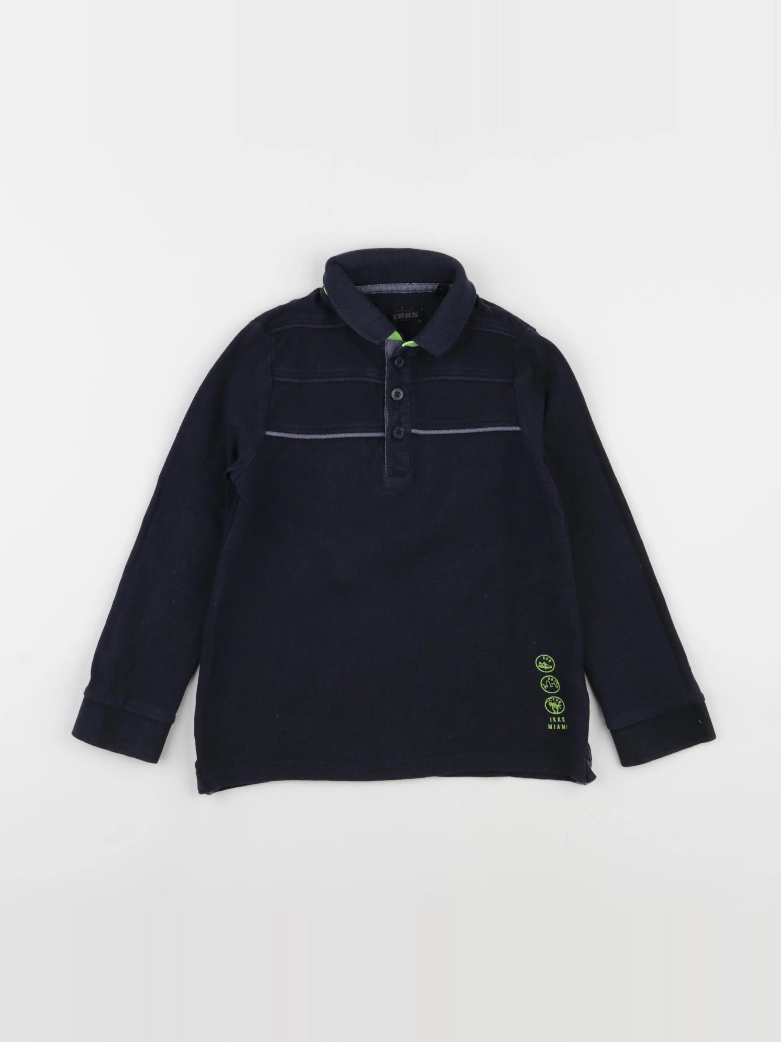 IKKS - polo imprimé au dos bleu - 3 ans