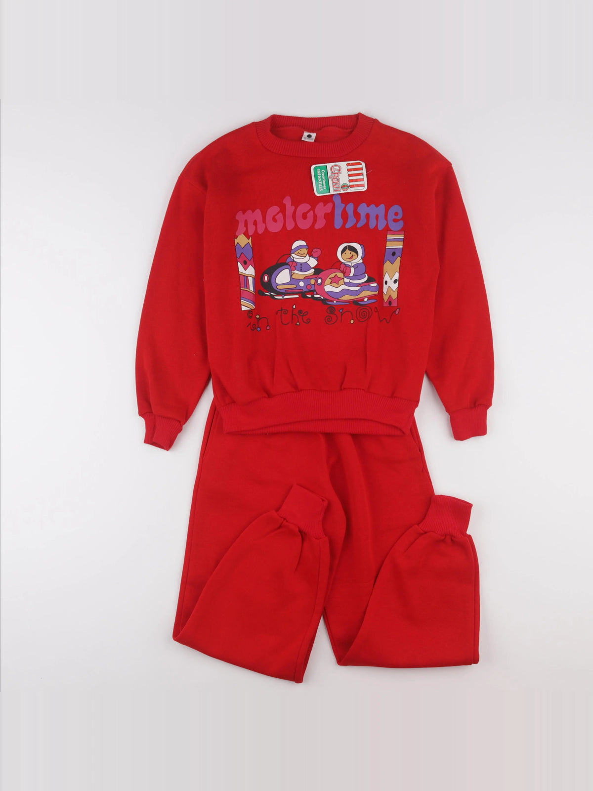 Vintage - ensemble rouge - 8 ans