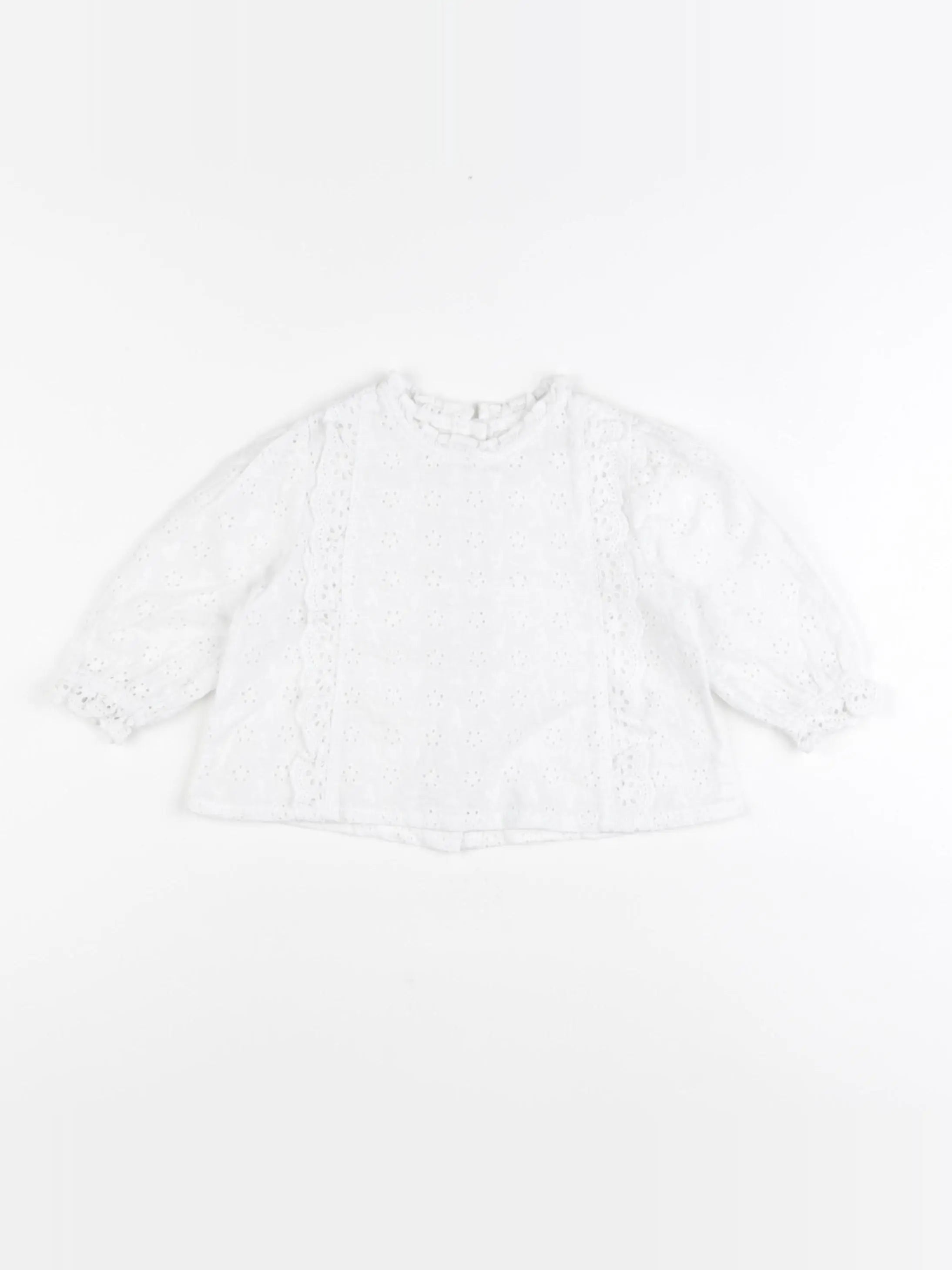 Vertbaudet - blouse blanc - 9 mois