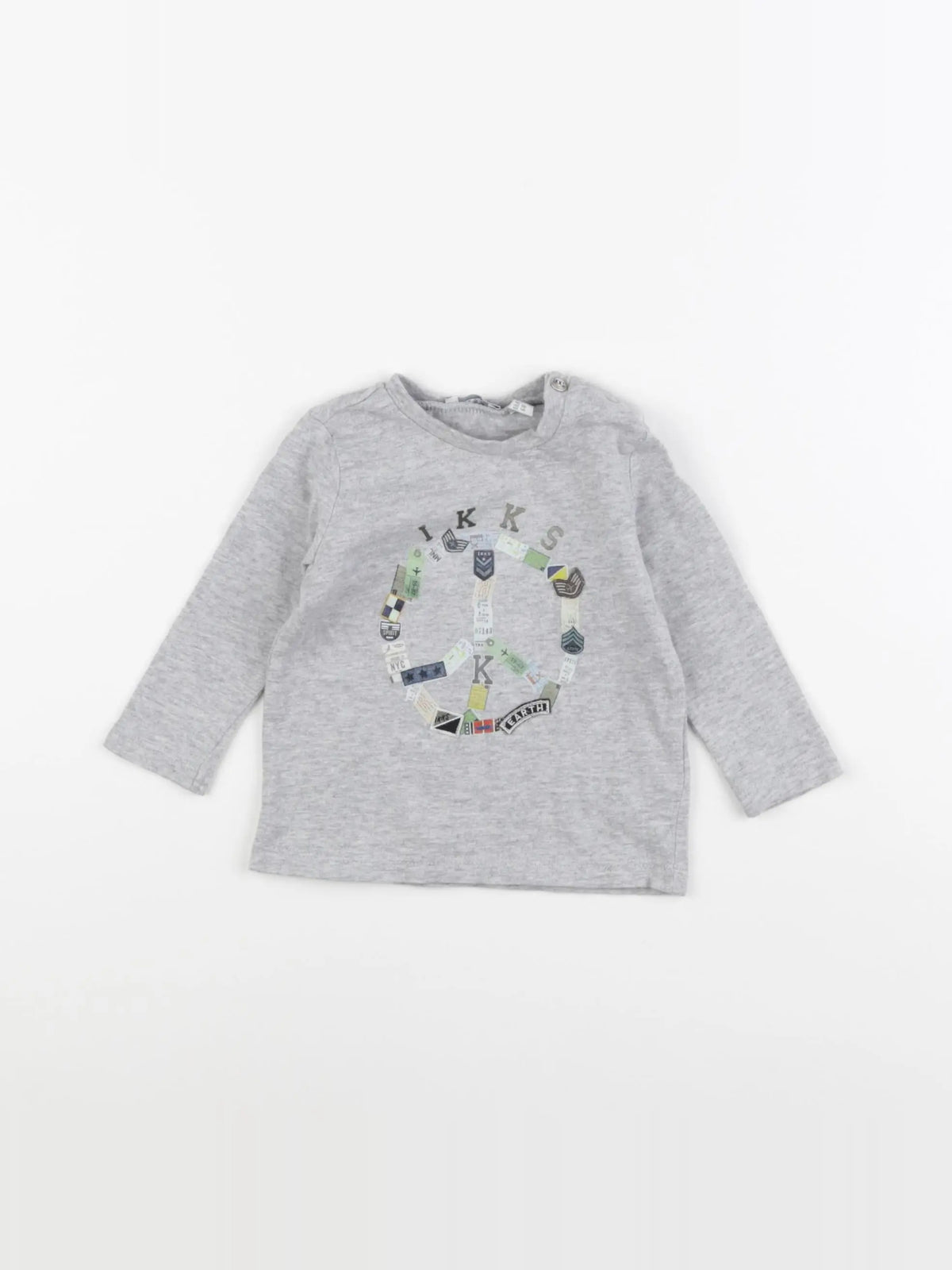 IKKS - tee-shirt gris - 6 mois