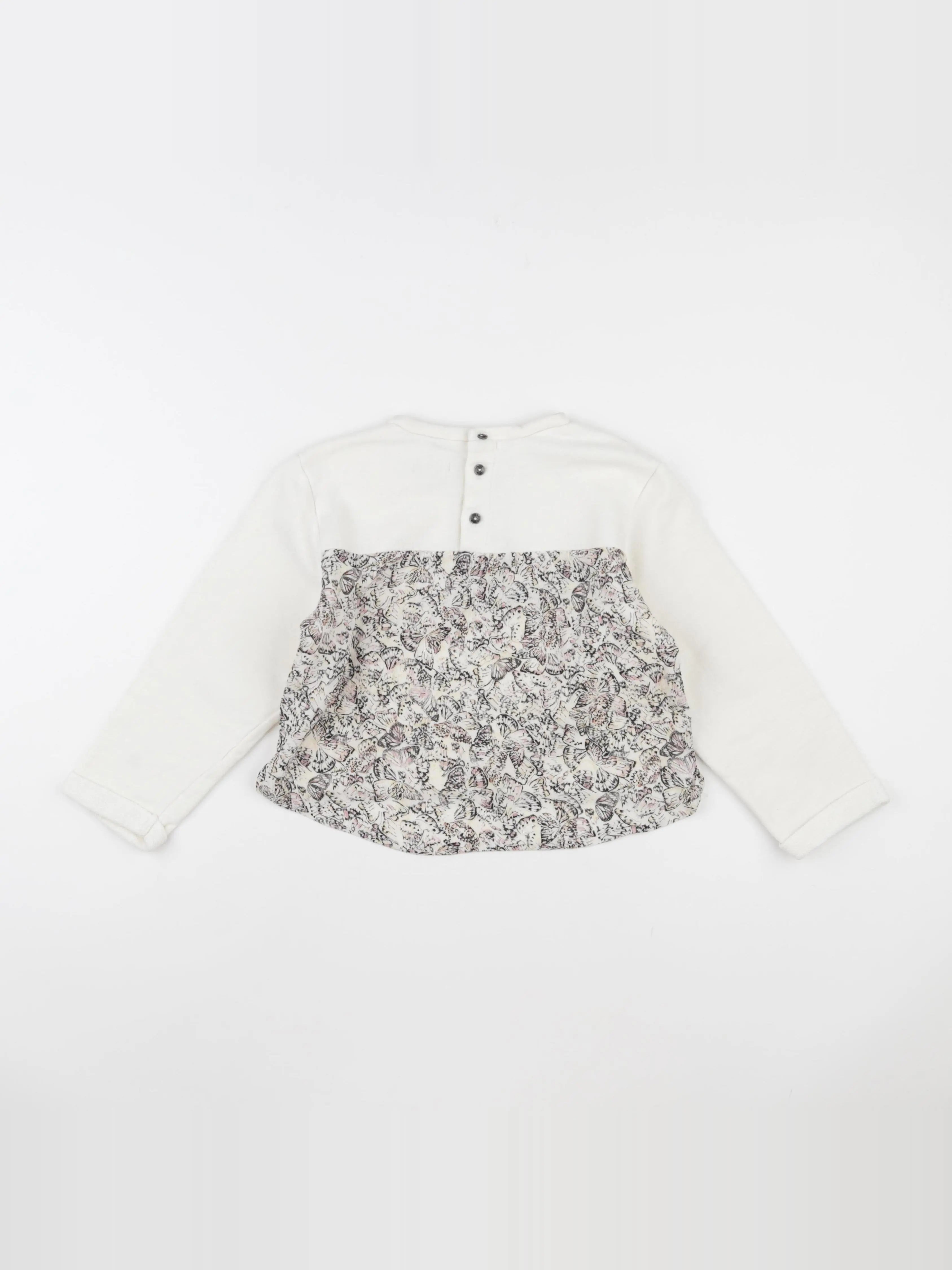 IKKS - sweat blanc - 5 ans