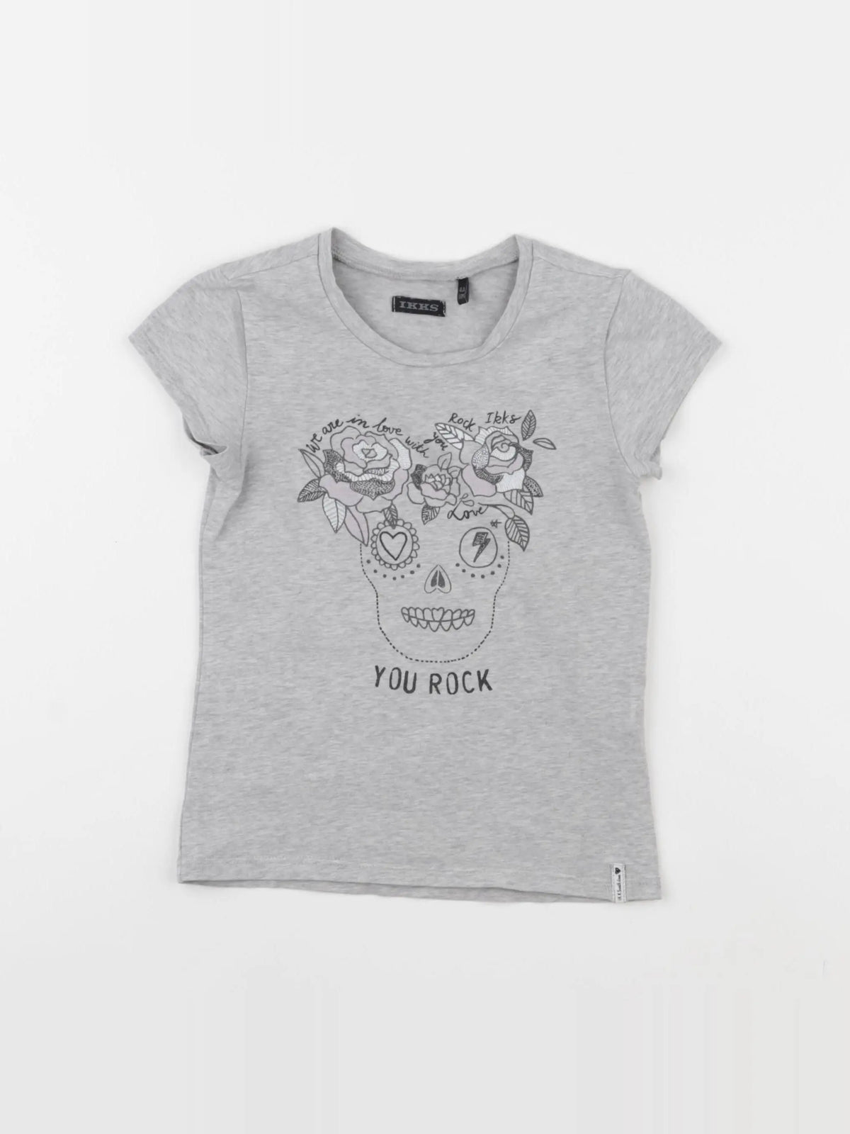 IKKS - tee-shirt gris - 4 ans