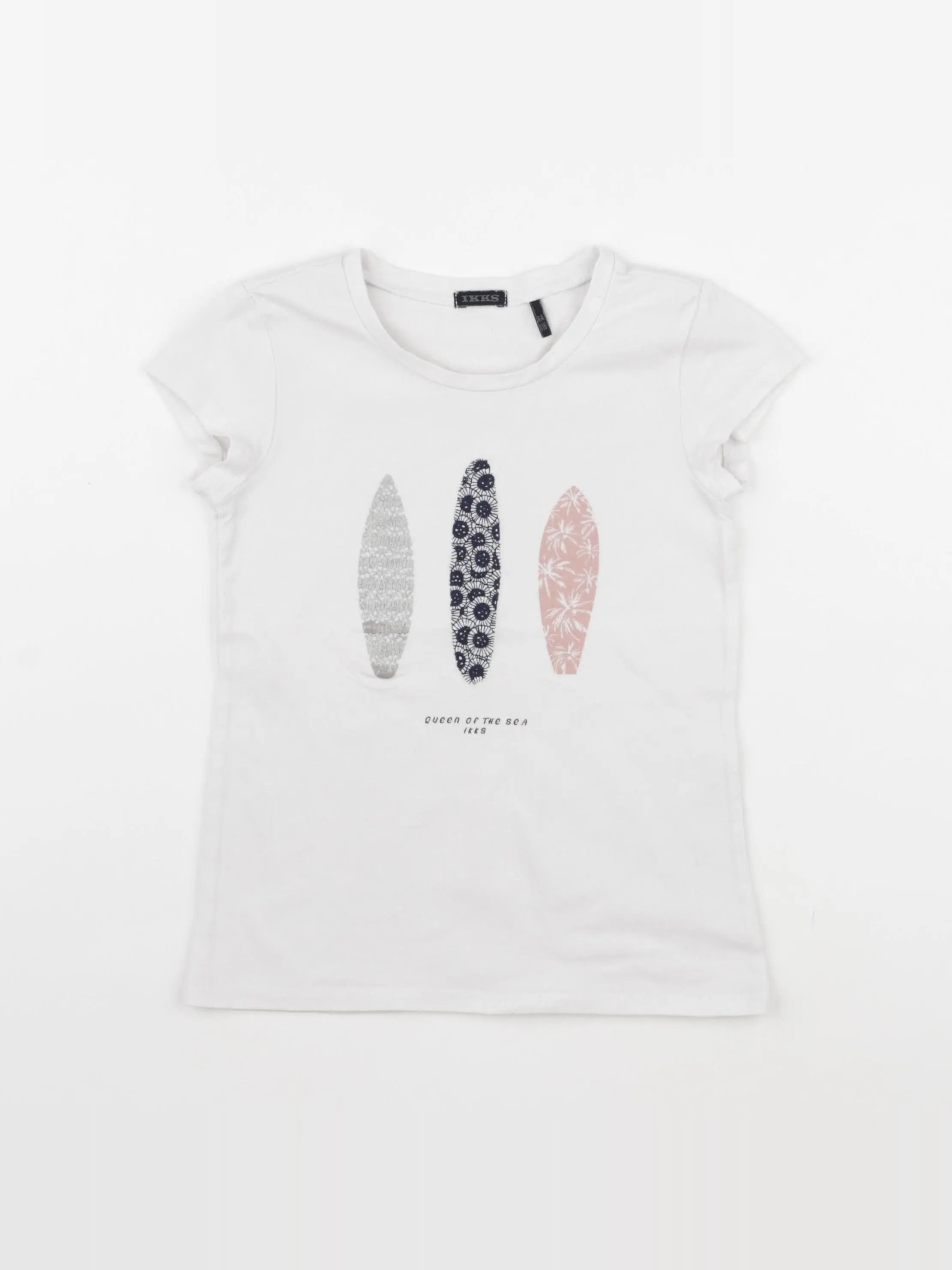 IKKS - tee-shirt blanc - 6 ans