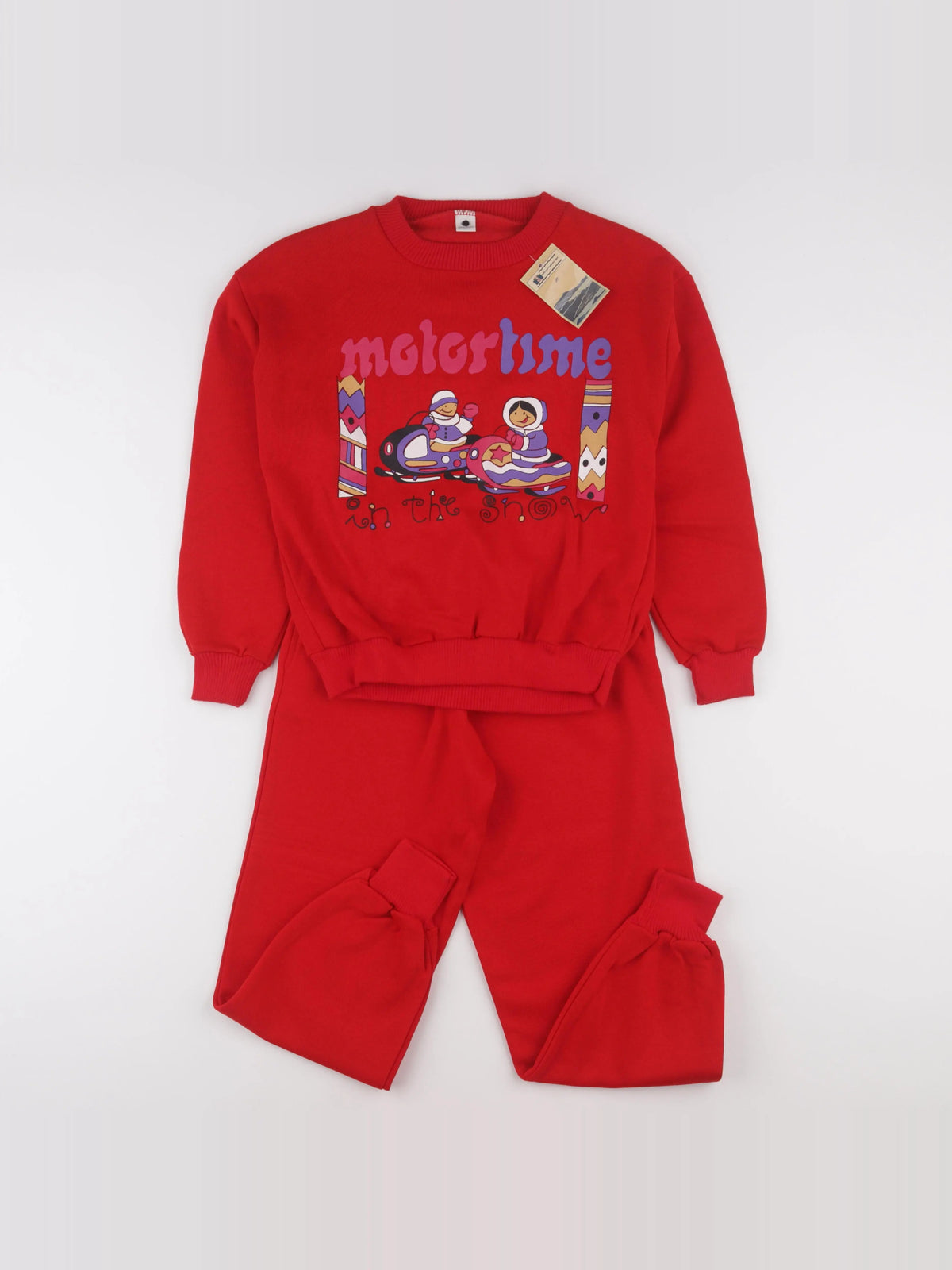 Vintage - ensemble rouge - 8 ans