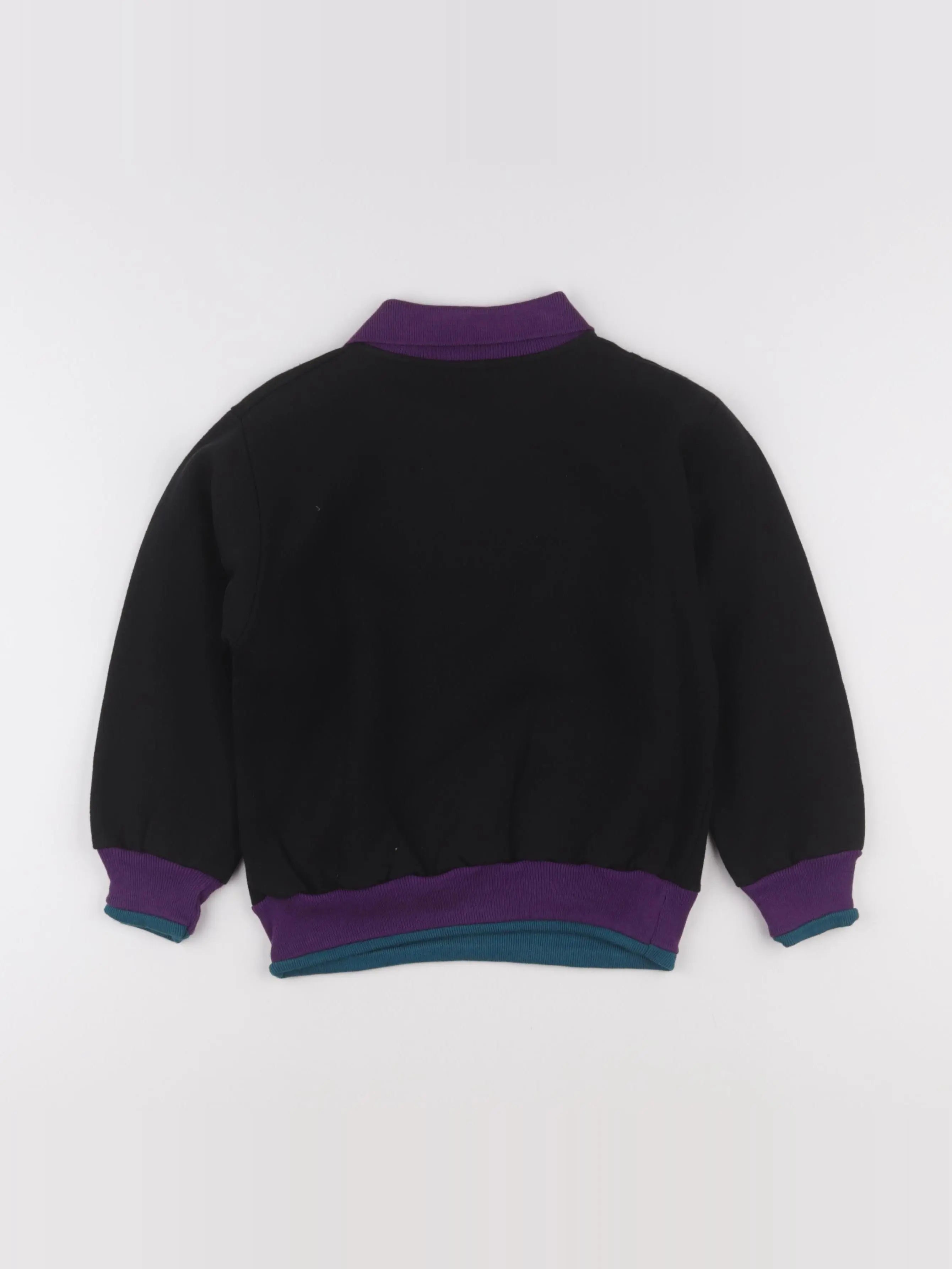 Vintage - sweat noir, violet - 6 ans