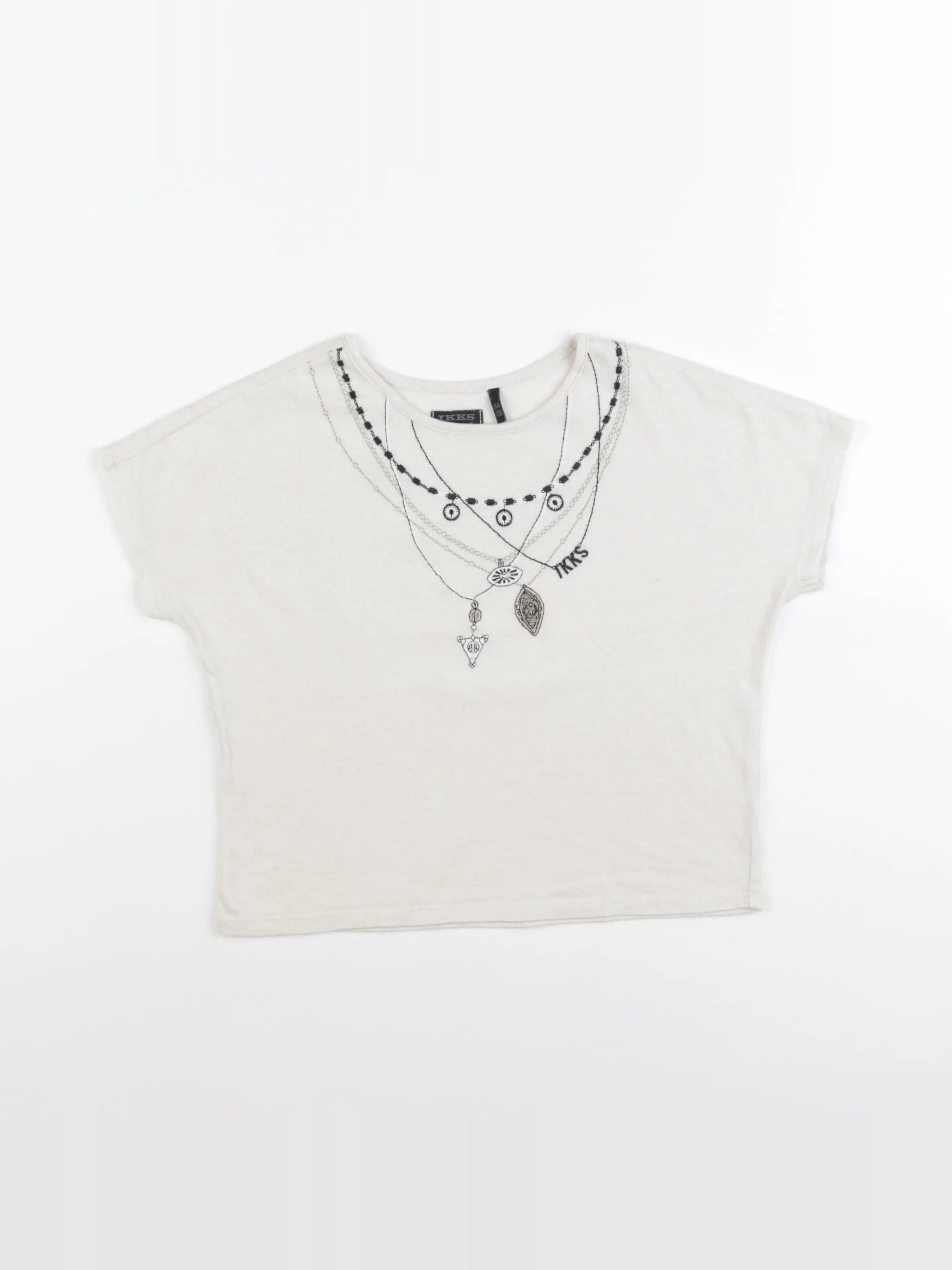 IKKS - tee-shirt beige - 6 ans