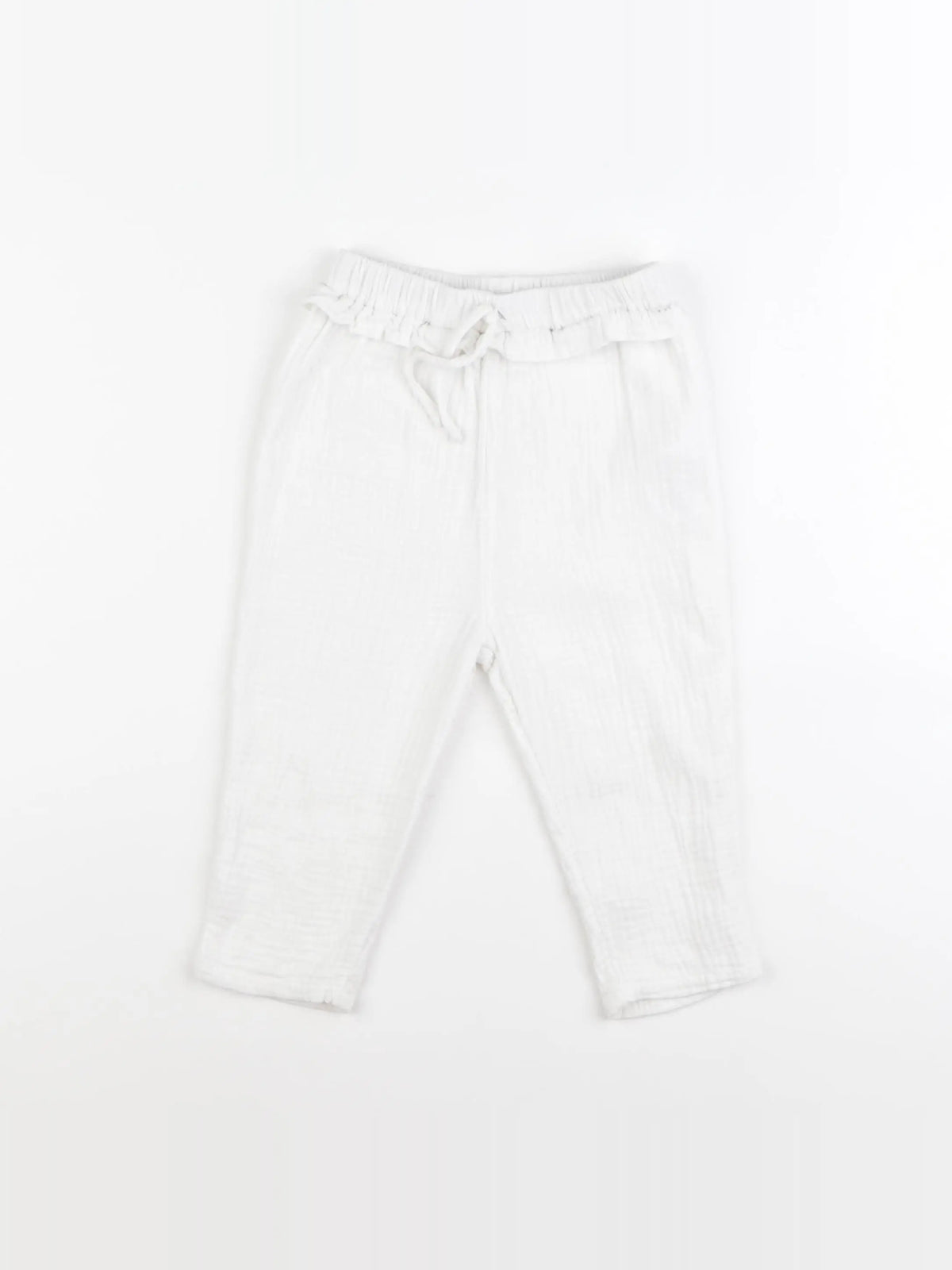 Vertbaudet - pantalon blanc - 24 mois