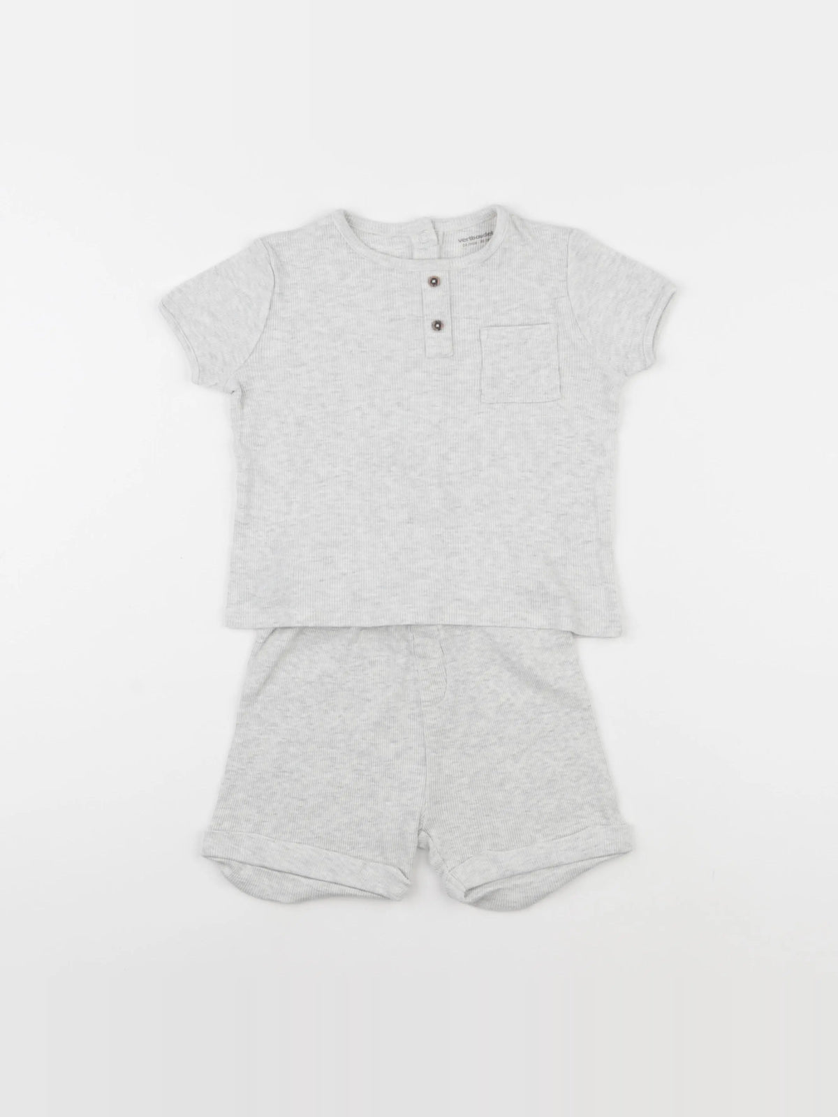 Vertbaudet - ensemble gris - 24 mois