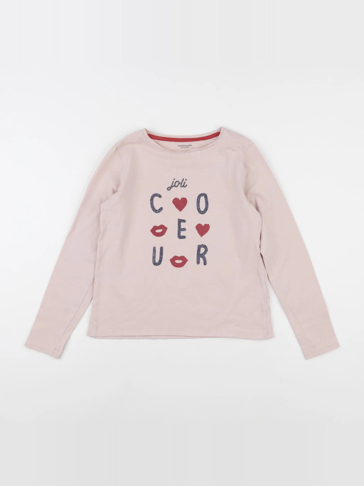 Vertbaudet - tee-shirt rose - 10 ans