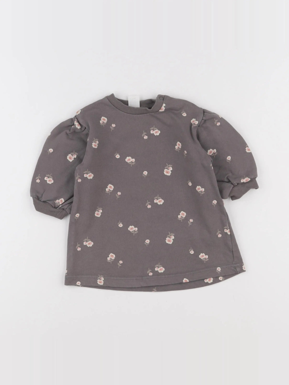 H&M - robe gris - 6/9 mois