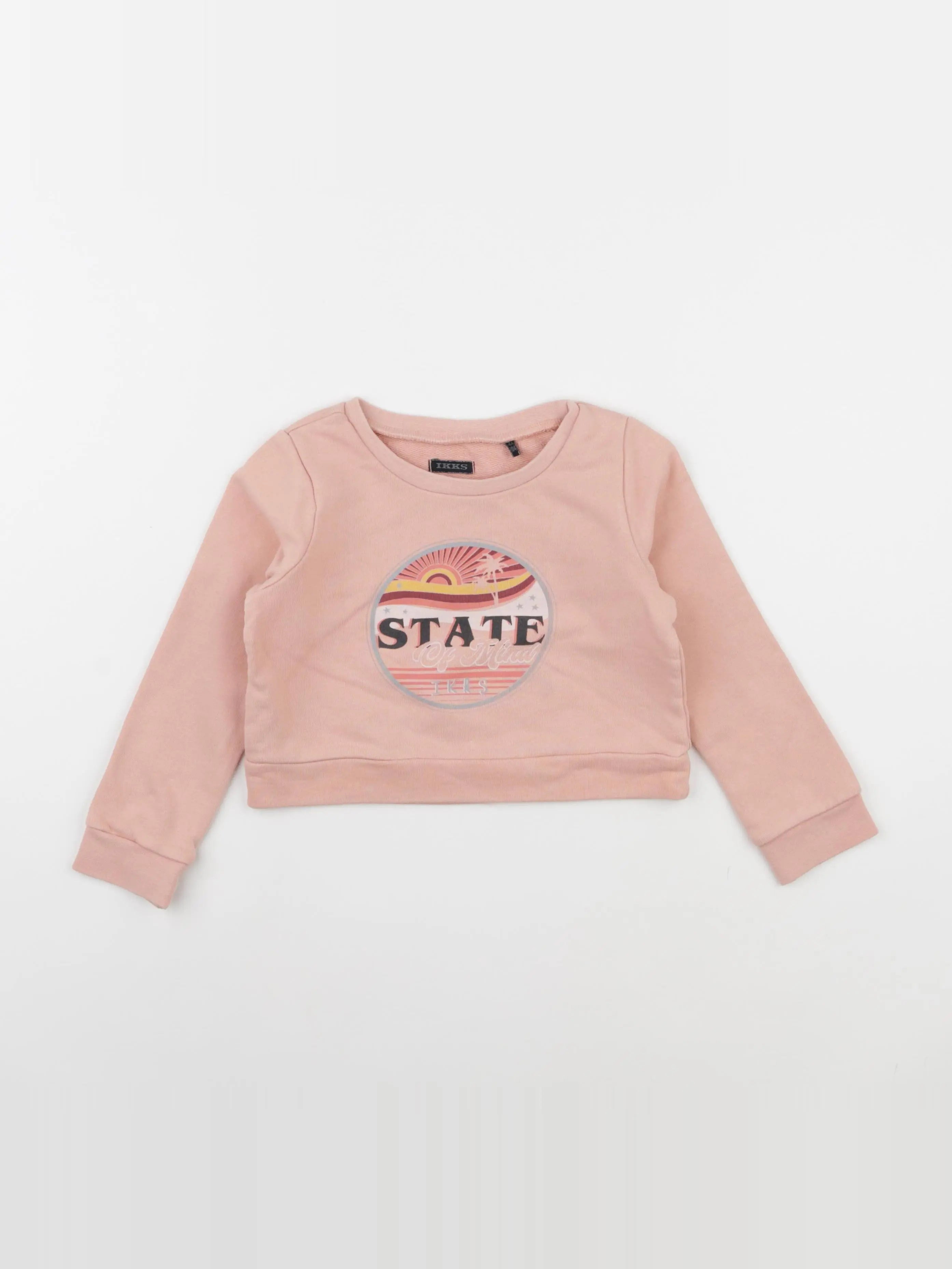 IKKS - sweat court rose - 4 ans
