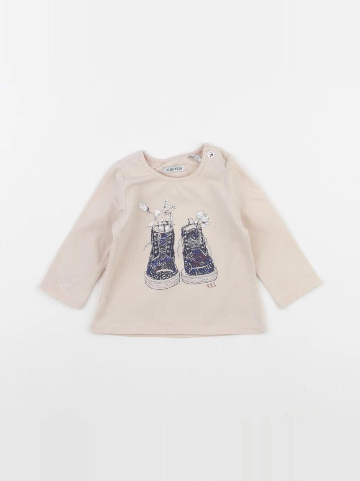 IKKS - tee-shirt beige - 6 mois