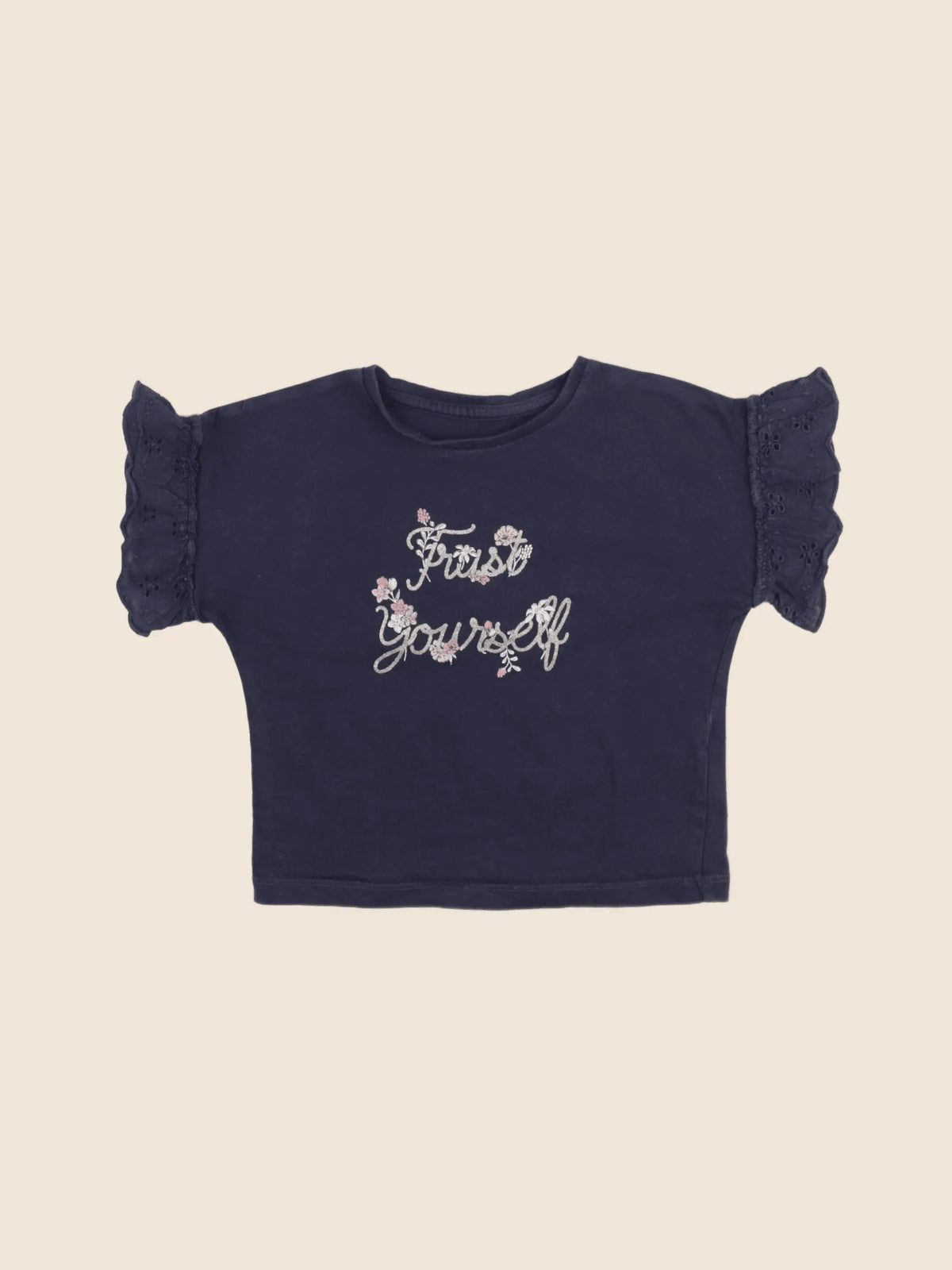 Vertbaudet - tee-shirt bleu - 2 ans