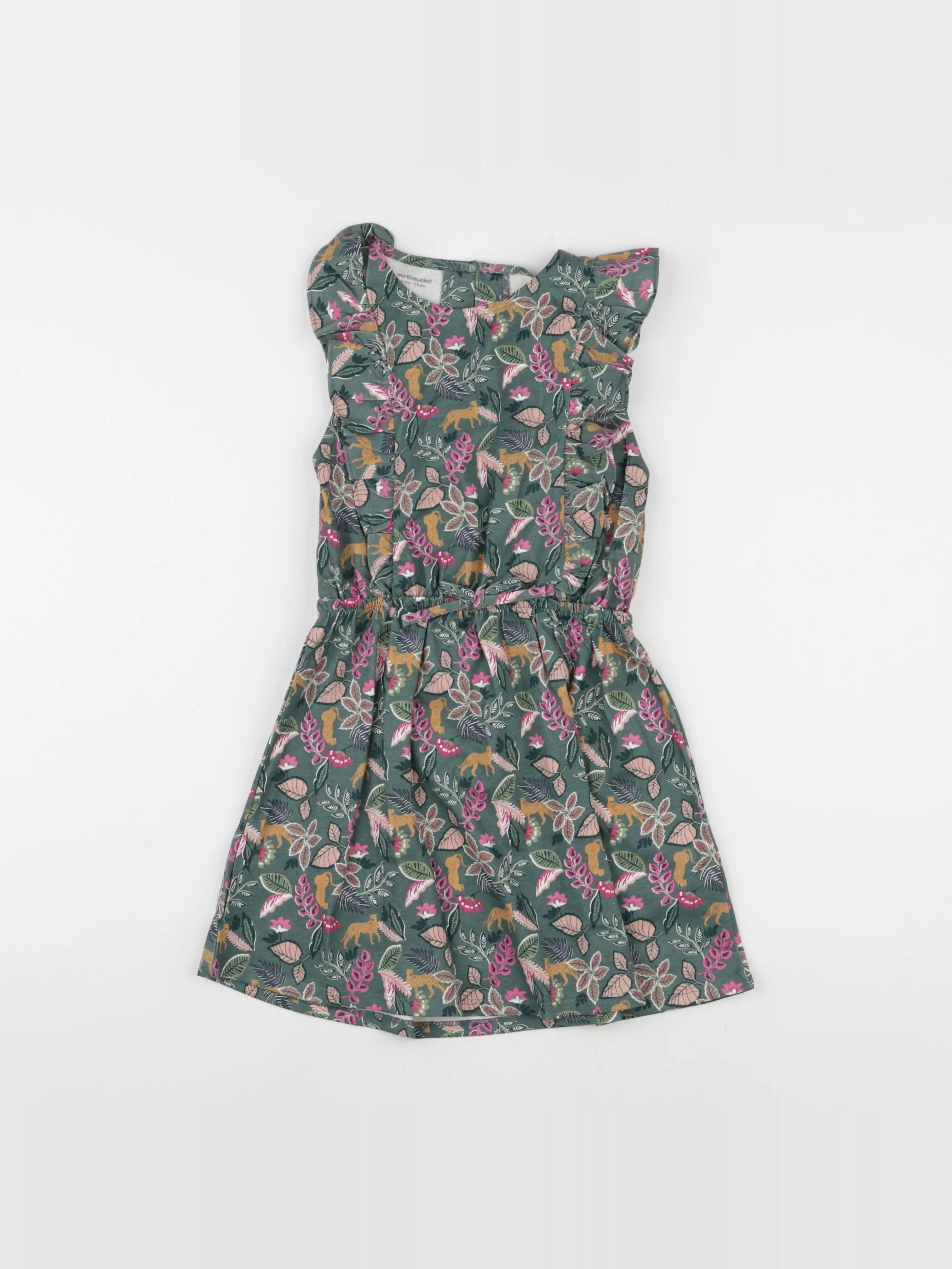 Vertbaudet - robe multicolore - 6 ans