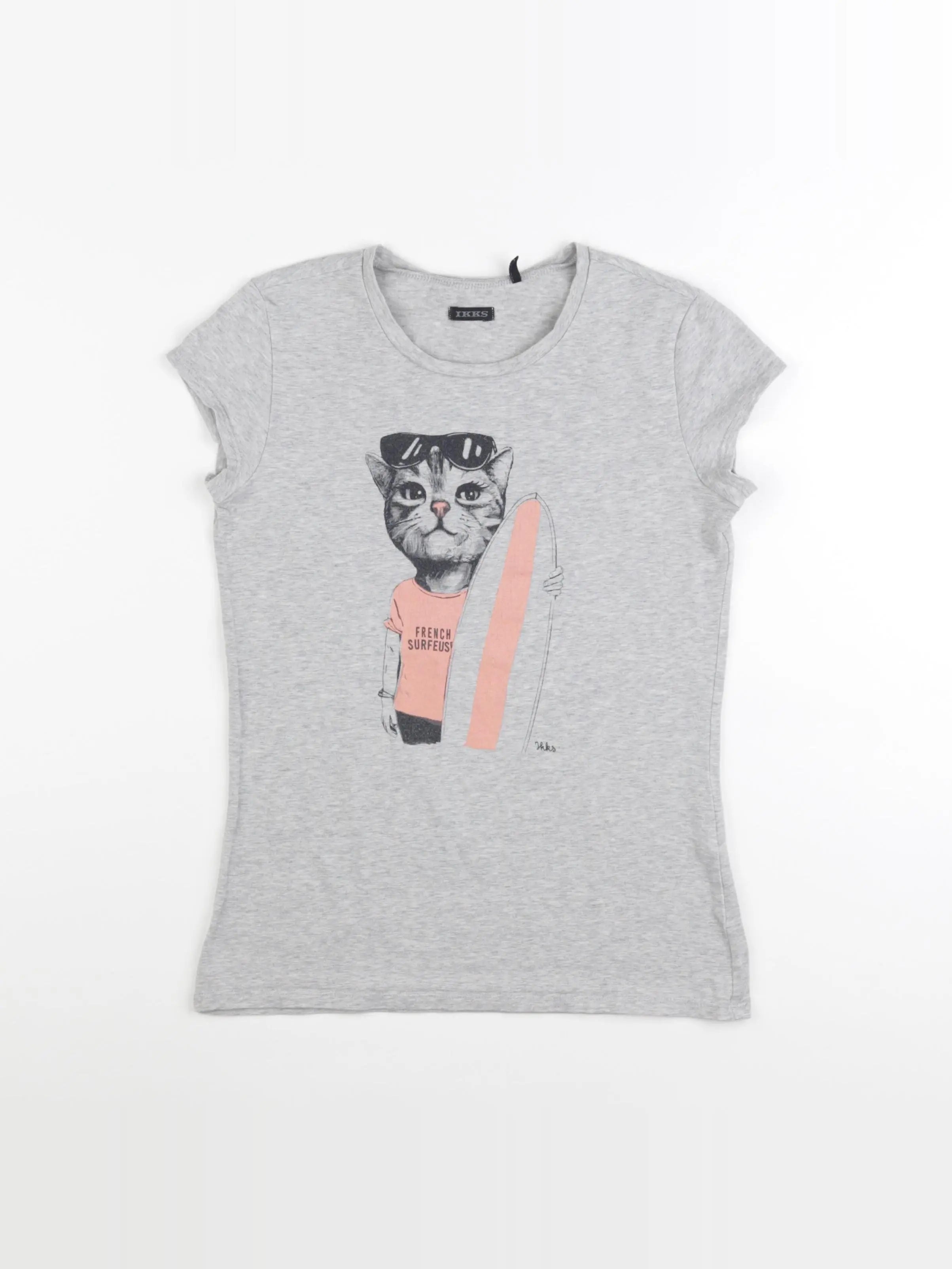 IKKS - tee-shirt gris - 12 ans