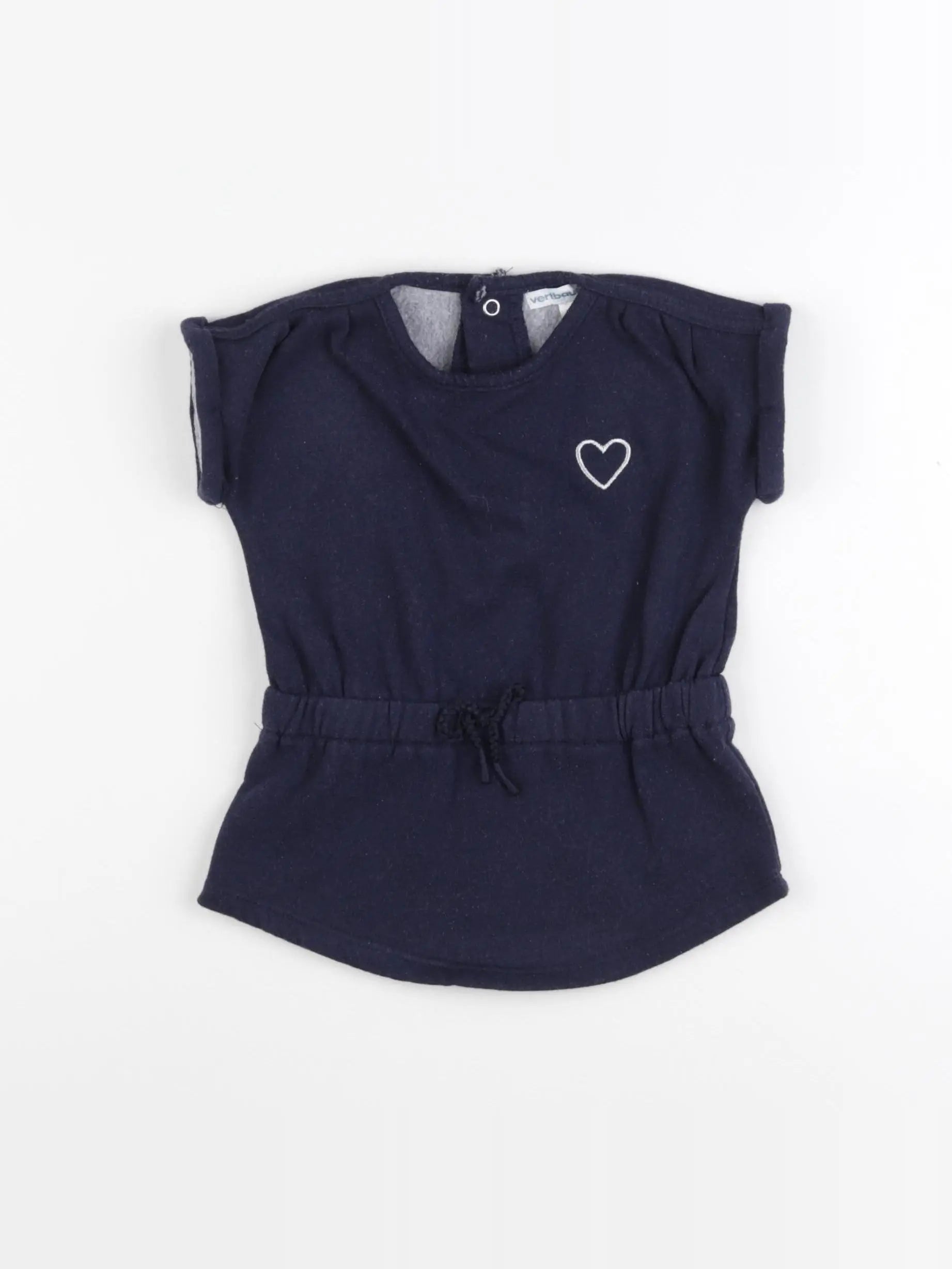 Vertbaudet - robe bleu - 12 mois