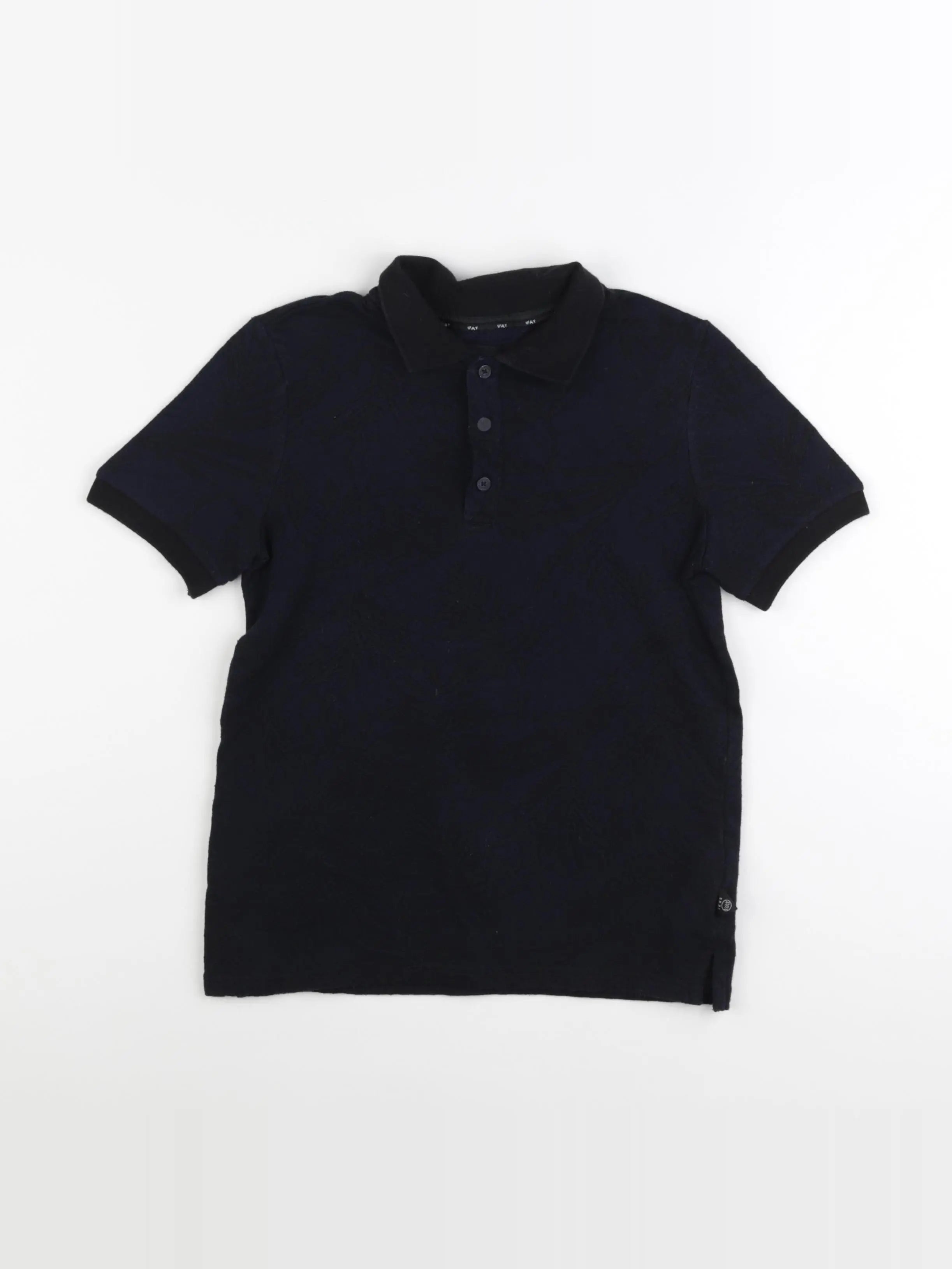 IKKS - polo bleu, noir - 10 ans
