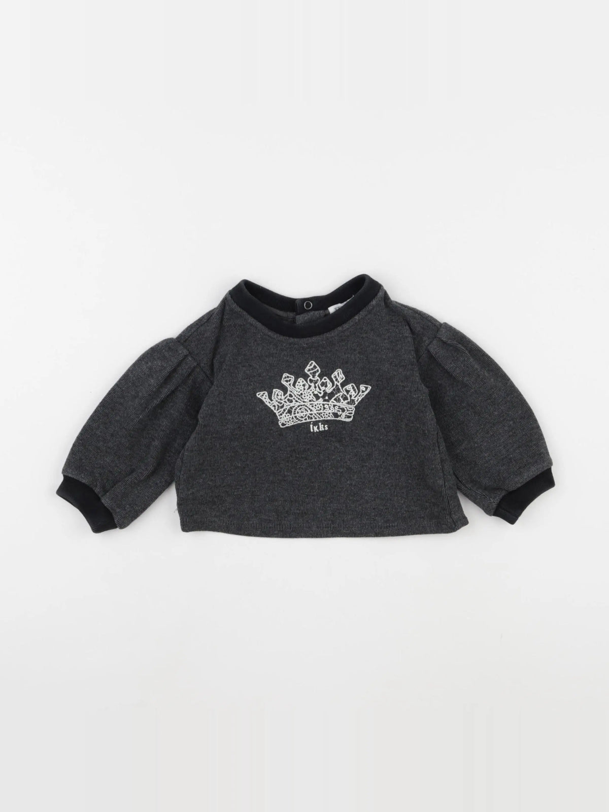 IKKS - sweat noir - 12 mois