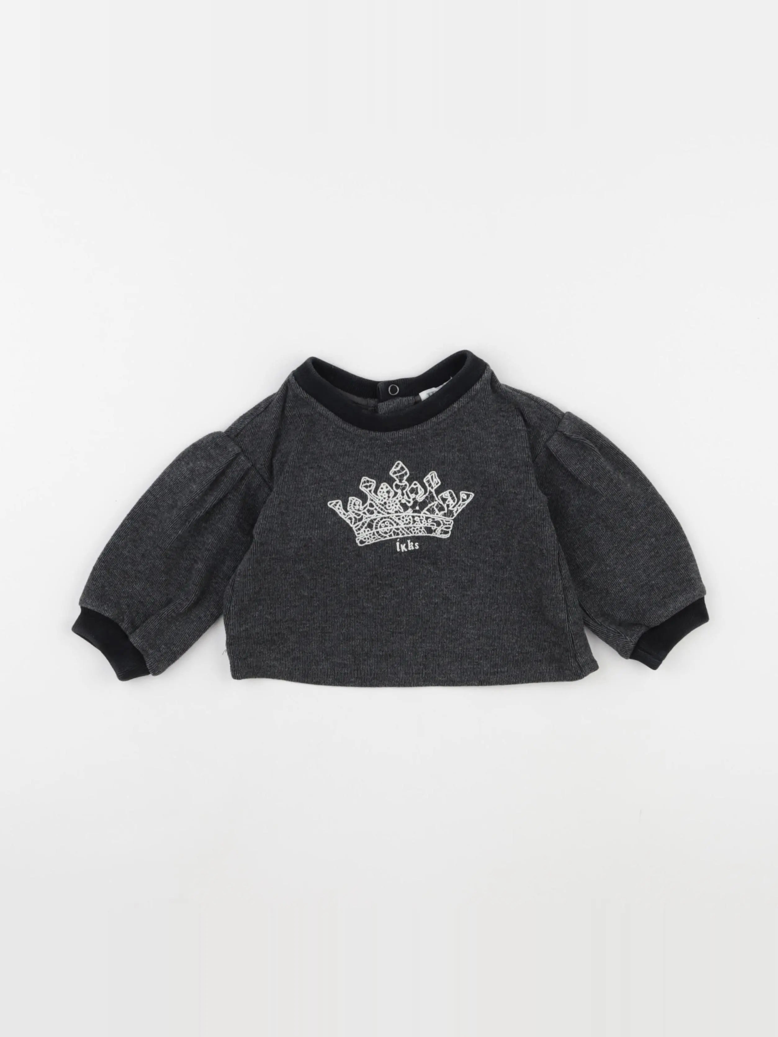 IKKS - sweat noir - 12 mois