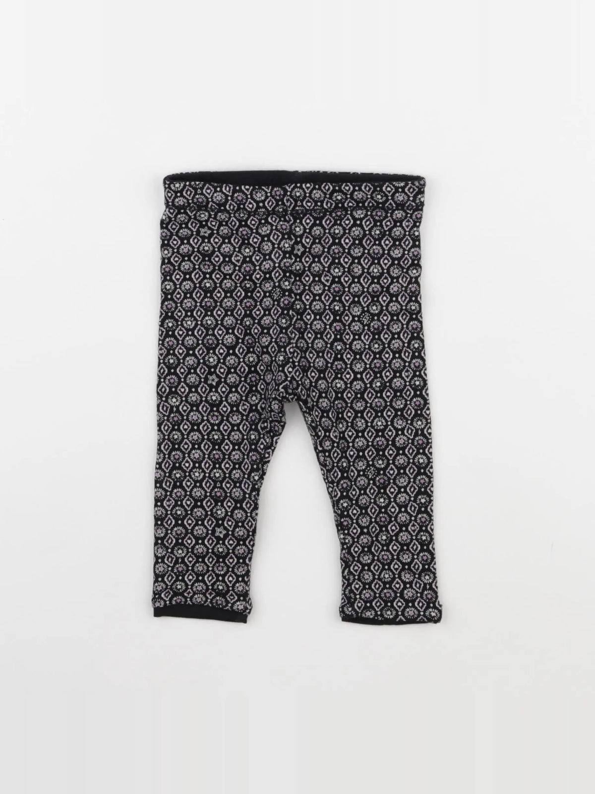 IKKS - legging noir, rose - 6 mois