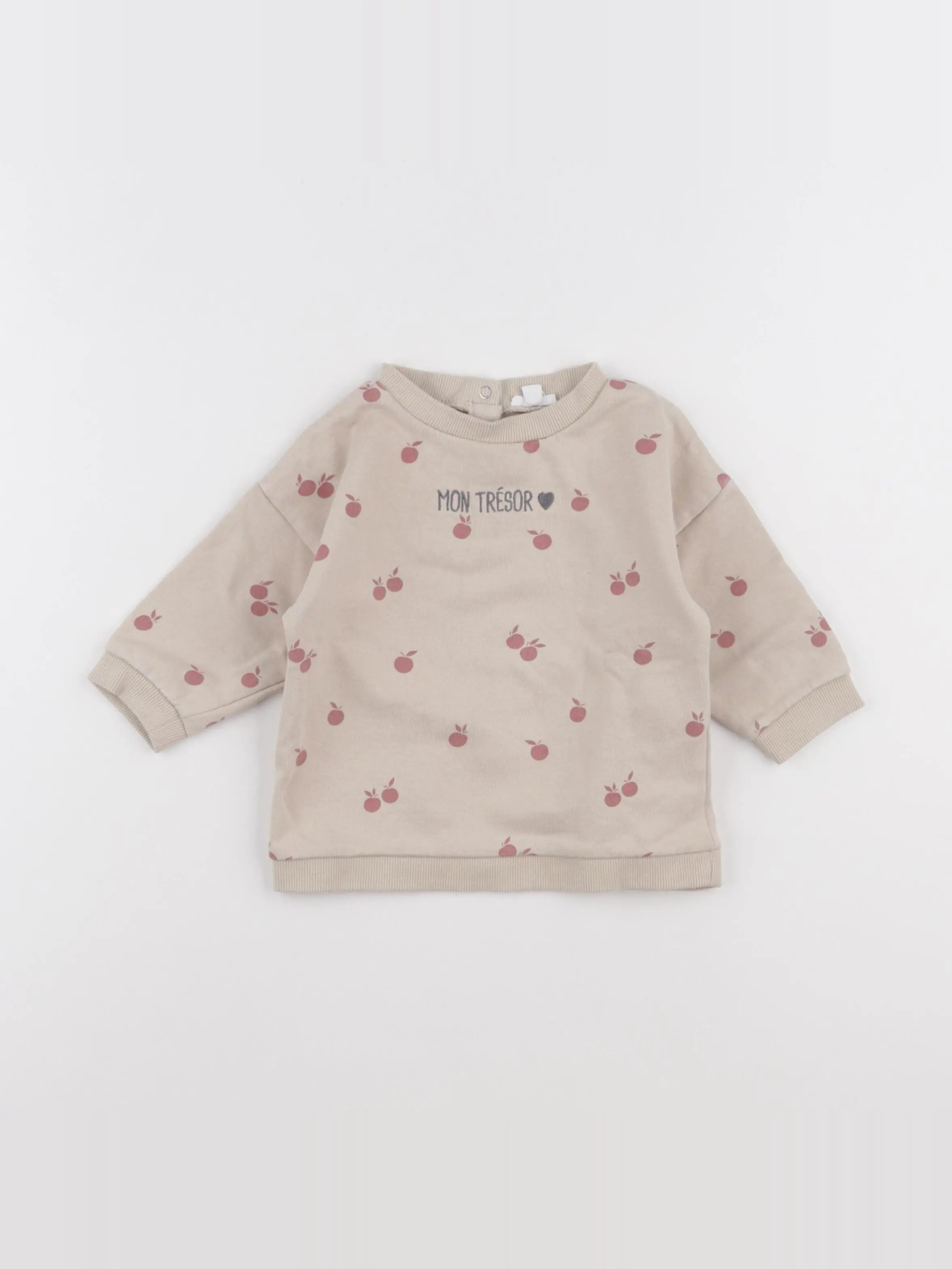 Vertbaudet - robe beige - 12 mois