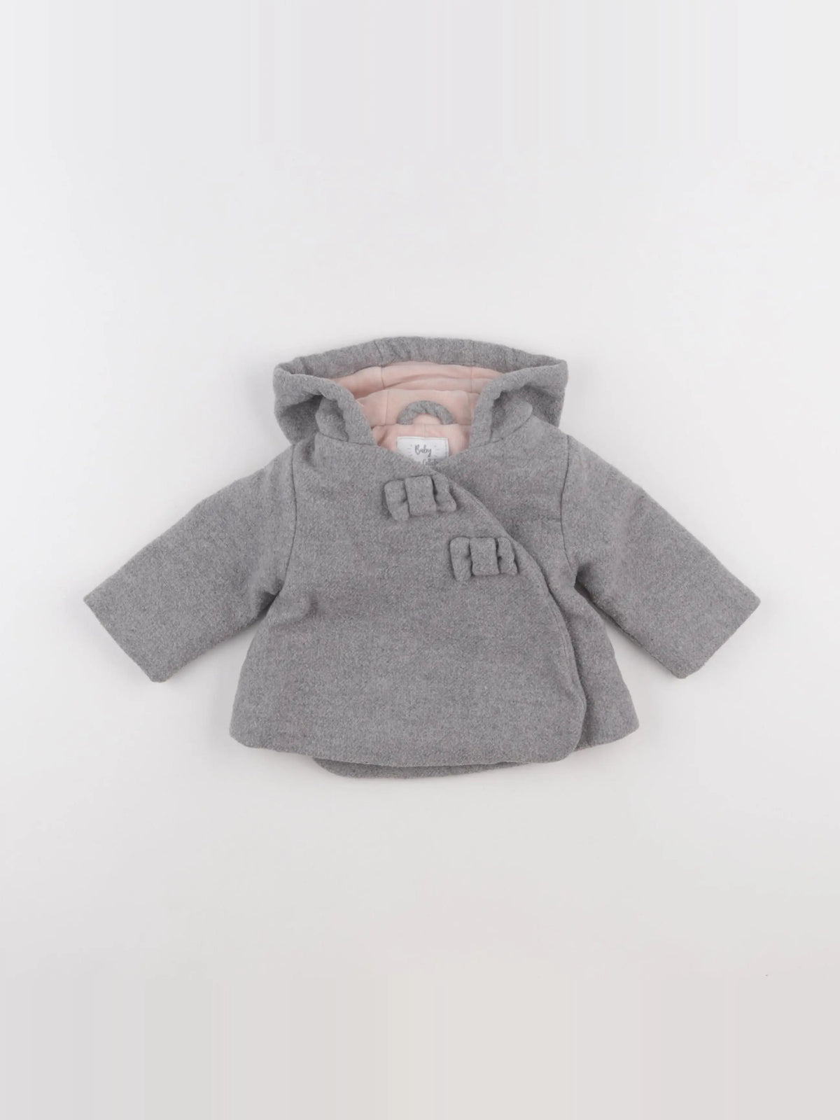 Vertbaudet - manteau gris - 3 mois