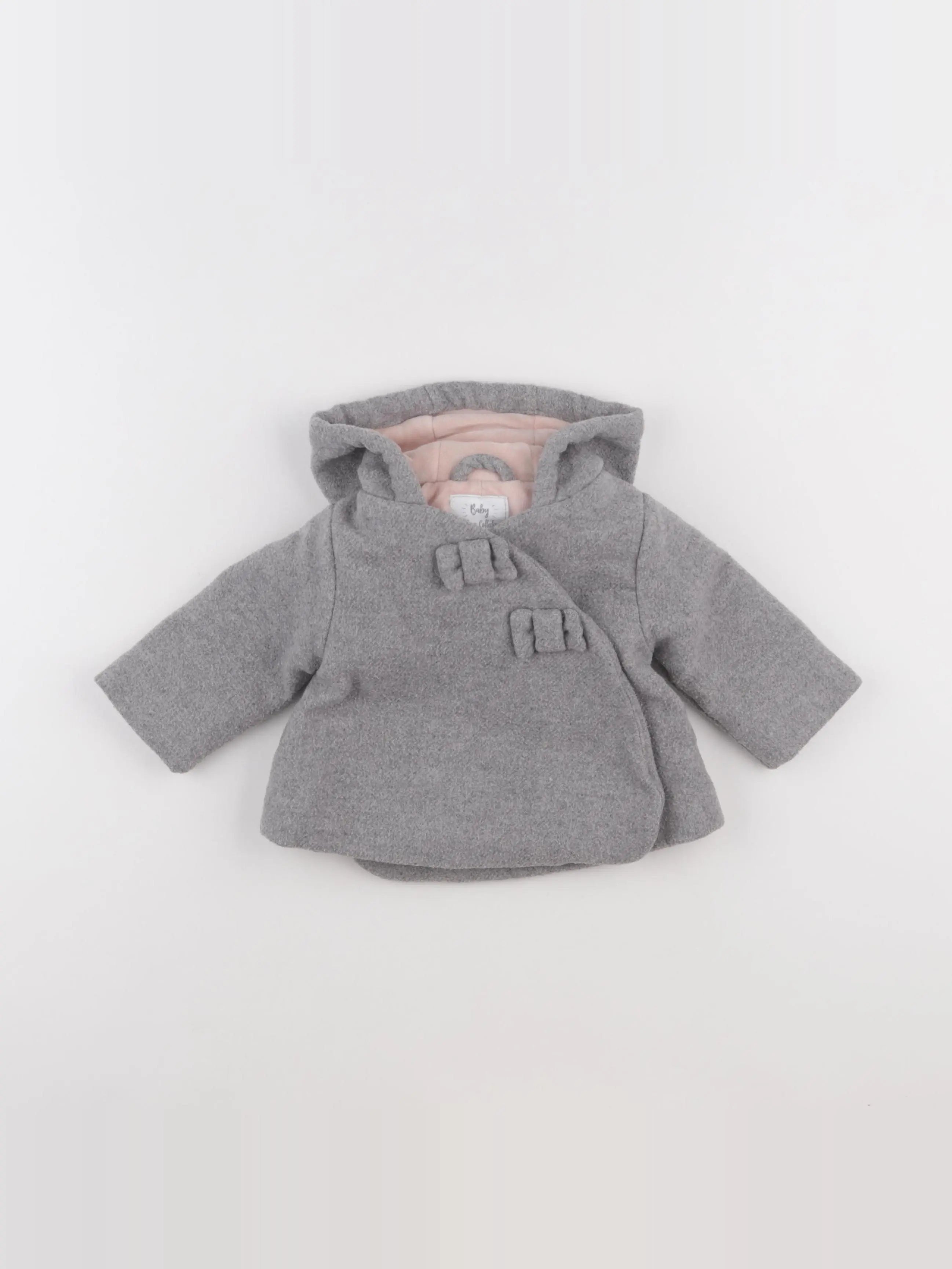 Vertbaudet - manteau gris - 3 mois