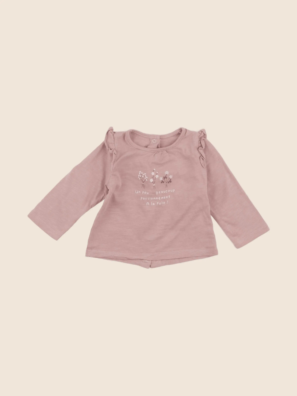 Vertbaudet - tee-shirt rose - 6 mois