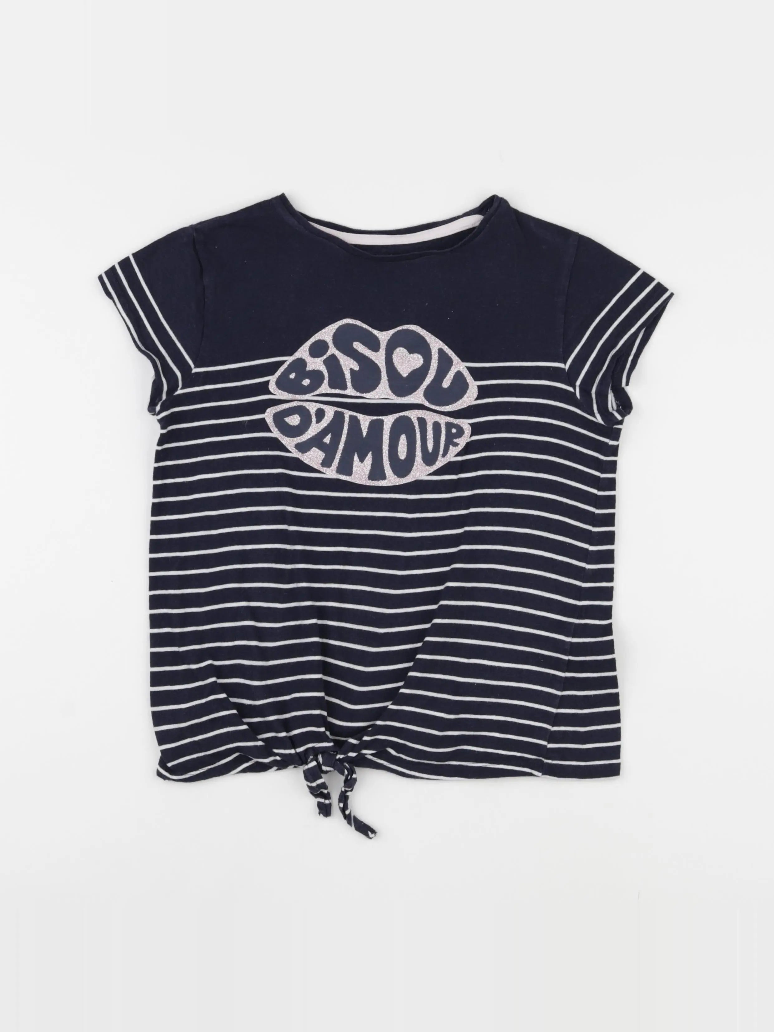 Vertbaudet - tee-shirt bleu - 10 ans