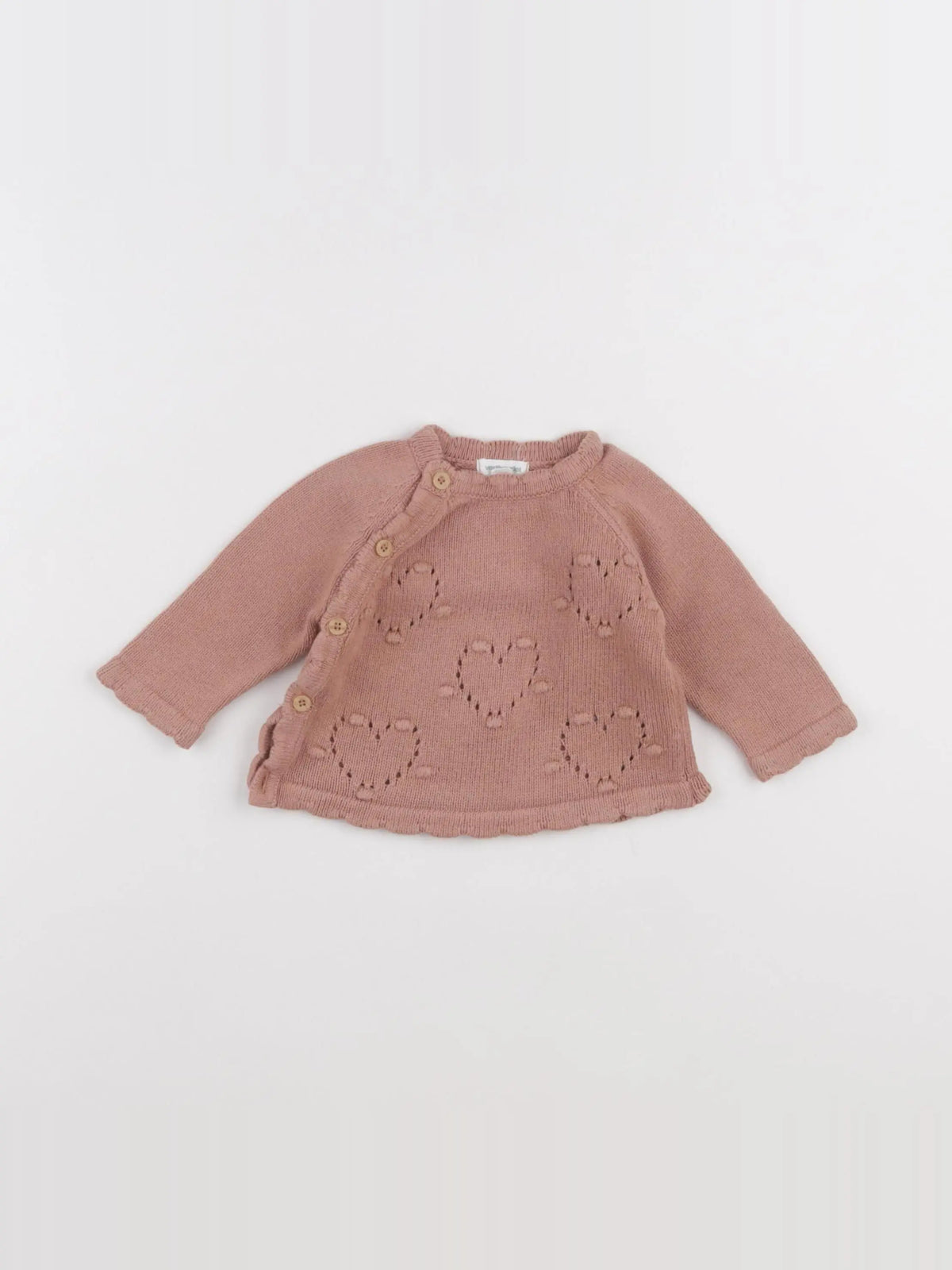 Vertbaudet - pull marron - 3 mois