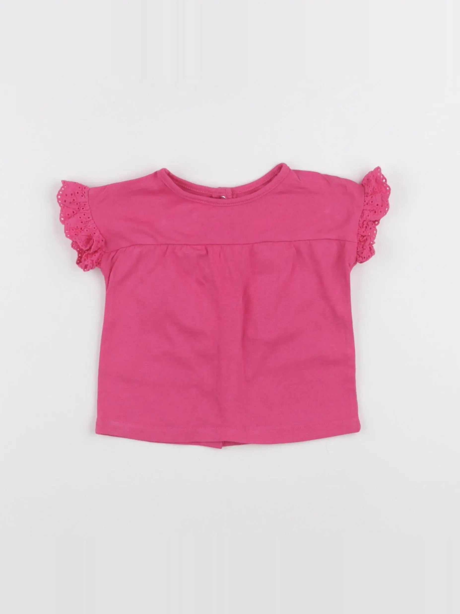 Vertbaudet - tee-shirt rose - 9 mois