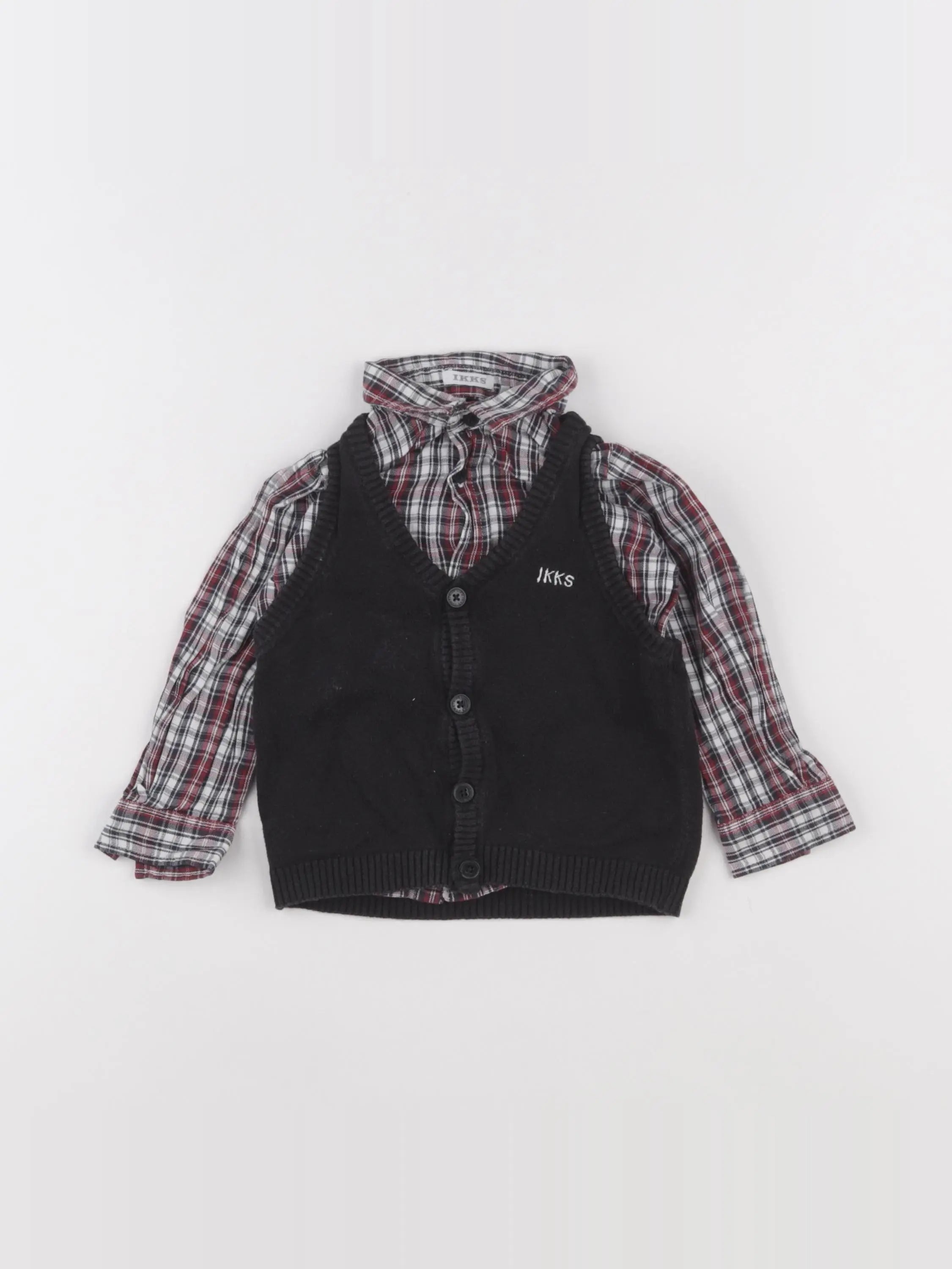 IKKS - chemise noir - 18 mois